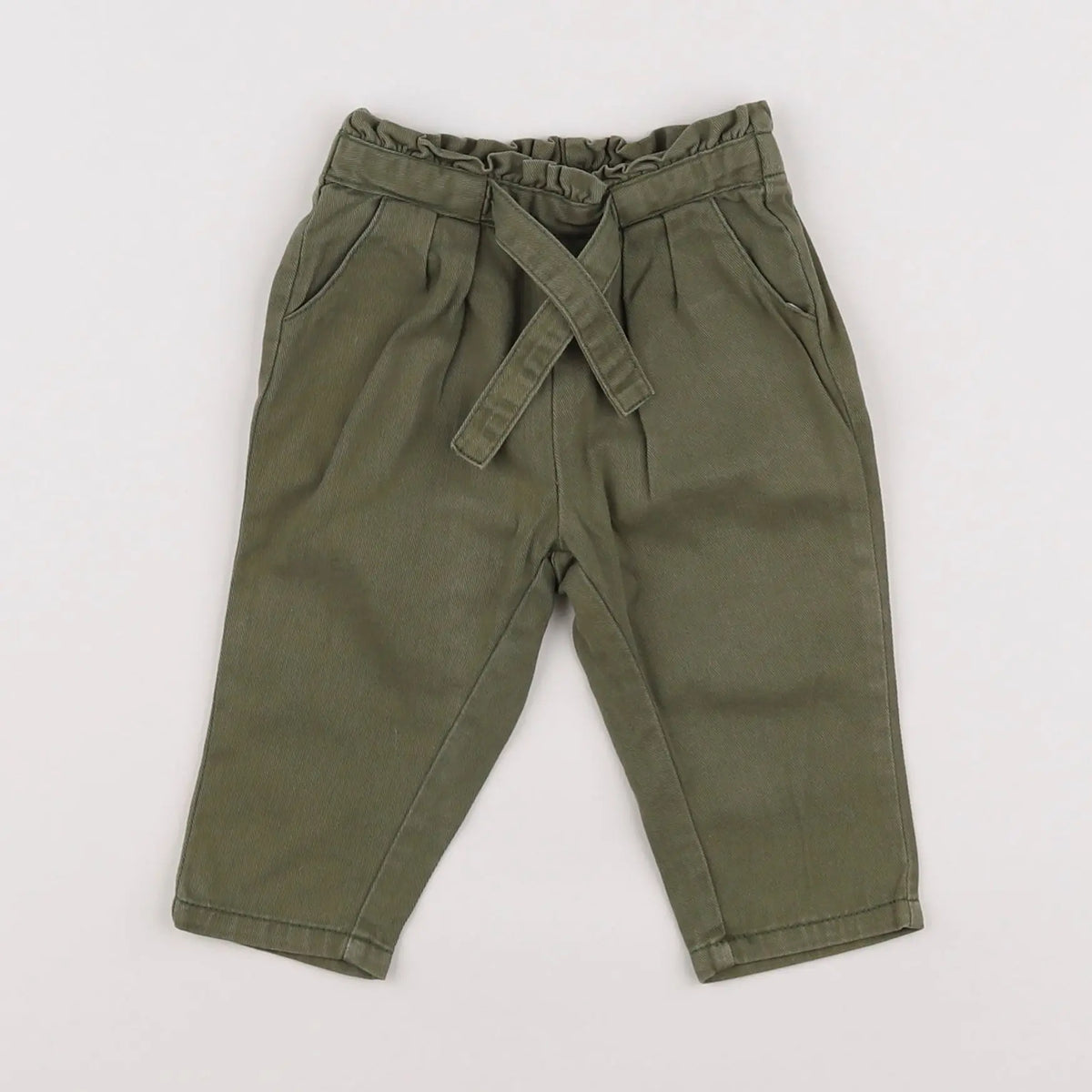 Vertbaudet - pantalon vert - 6 mois