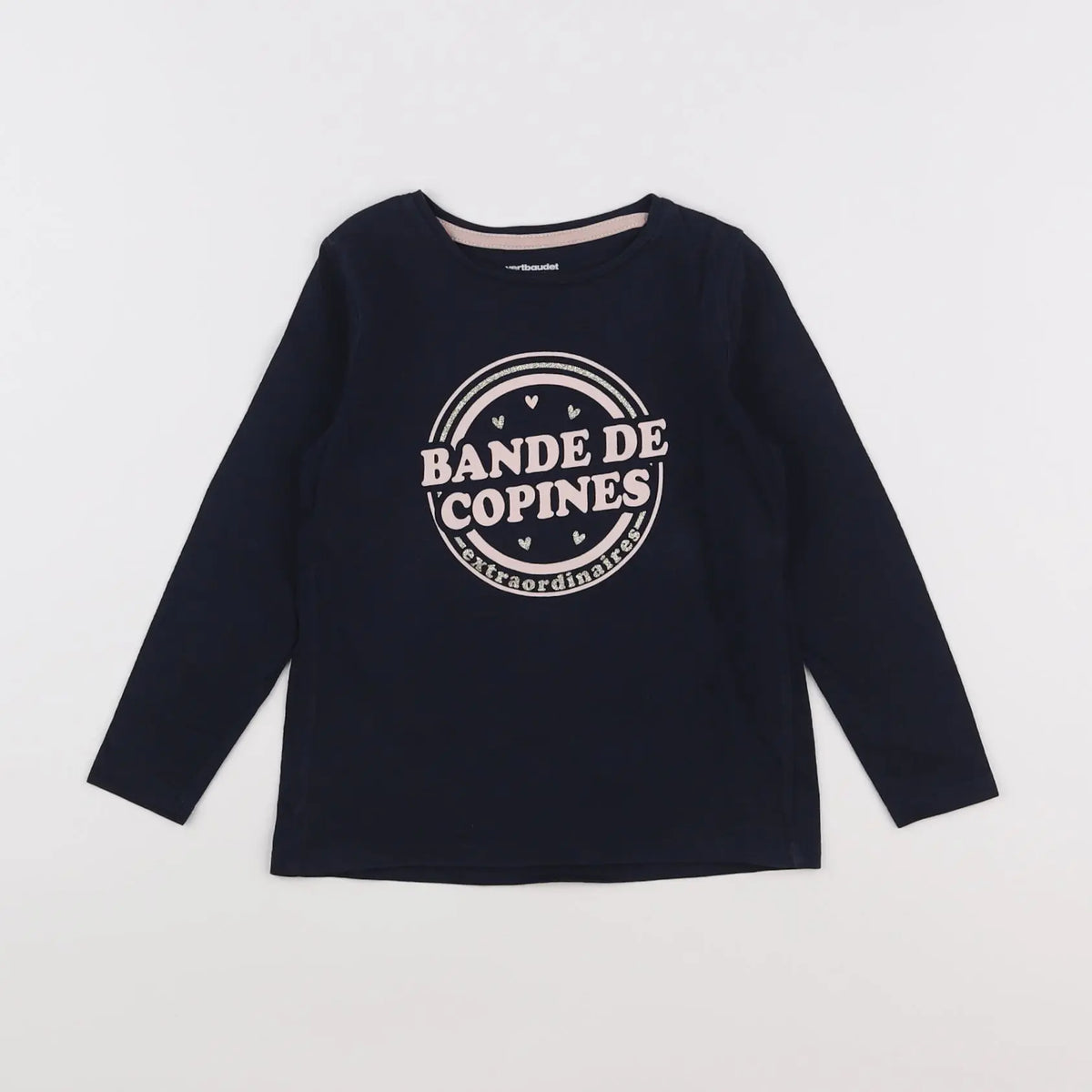 Vertbaudet - tee-shirt bleu - 5 ans