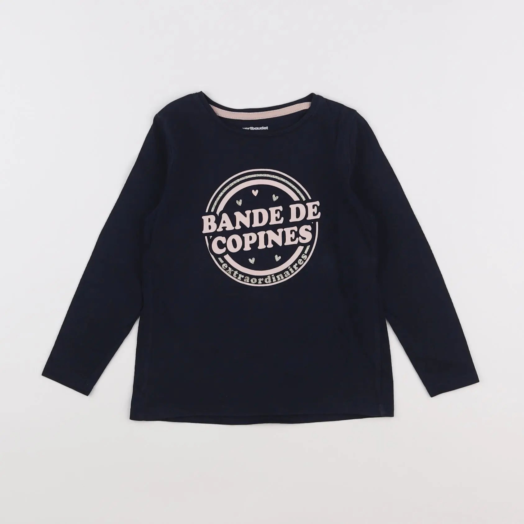 Vertbaudet - tee-shirt bleu - 5 ans