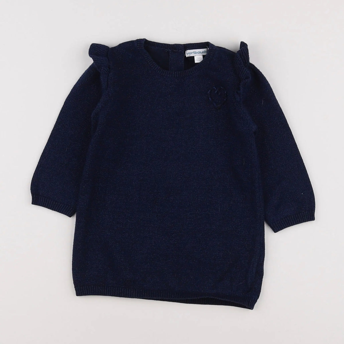 Vertbaudet - robe bleu - 12 mois