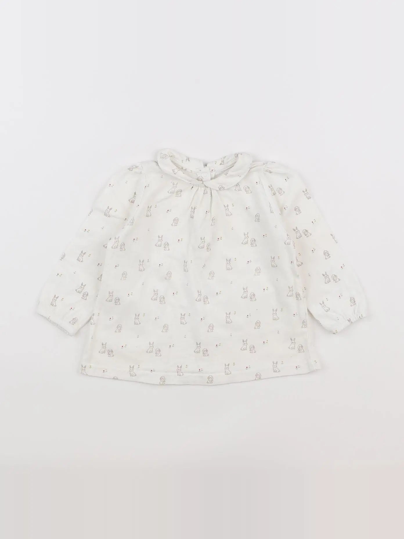 Boutchou - tee-shirt blanc - 9 mois