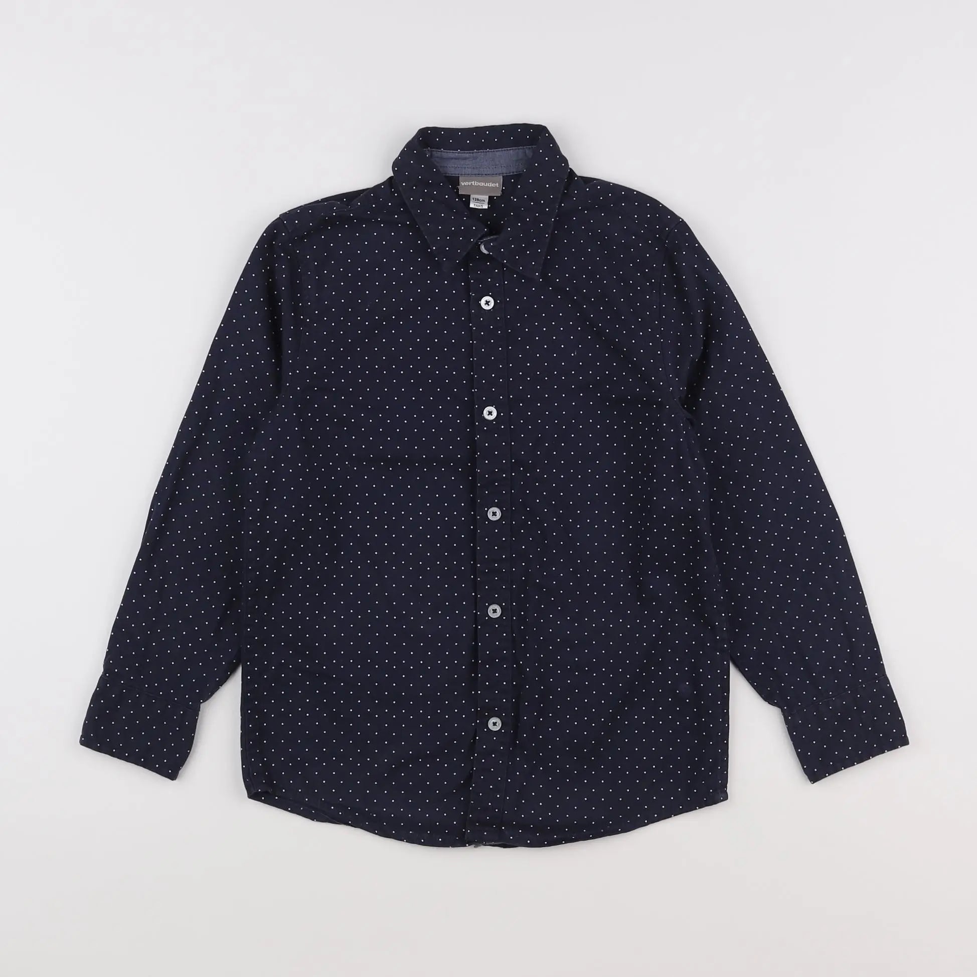 Vertbaudet - chemise bleu - 8 ans