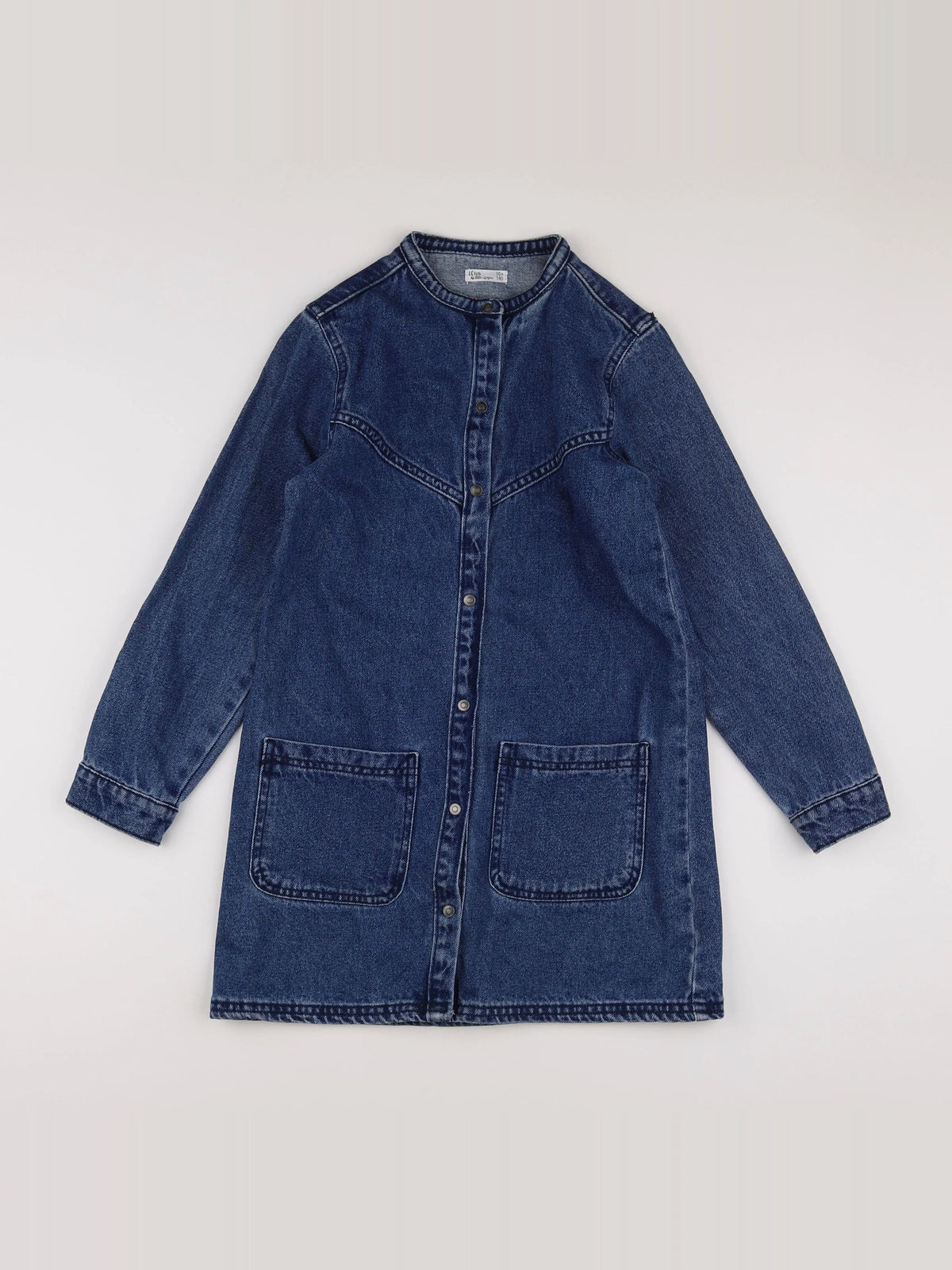 Little Cigogne - robe bleu - 10 ans