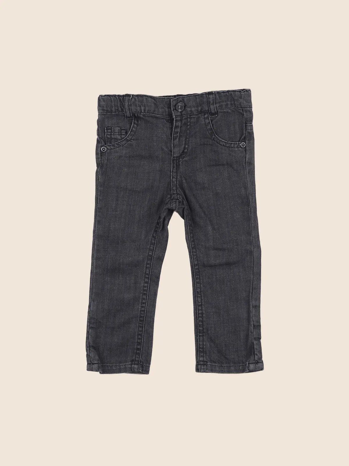 Vertbaudet - jean gris - 6 mois