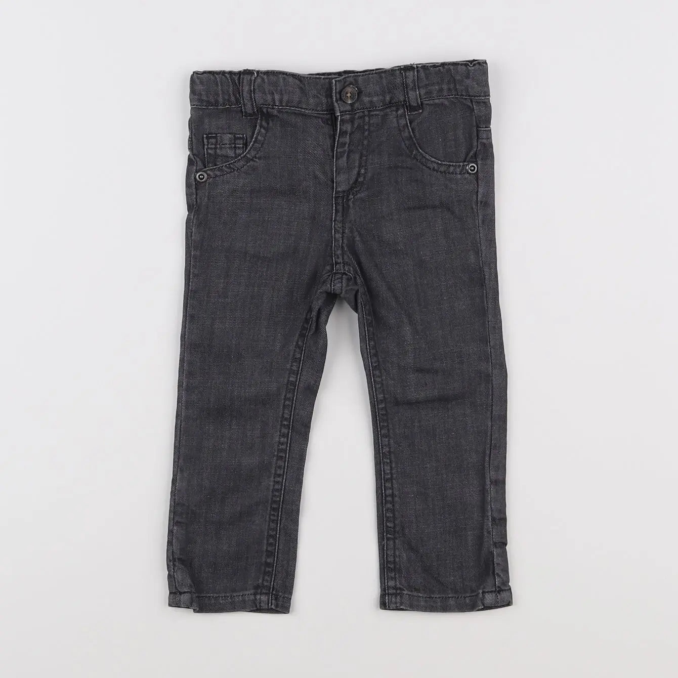 Vertbaudet - jean gris - 6 mois