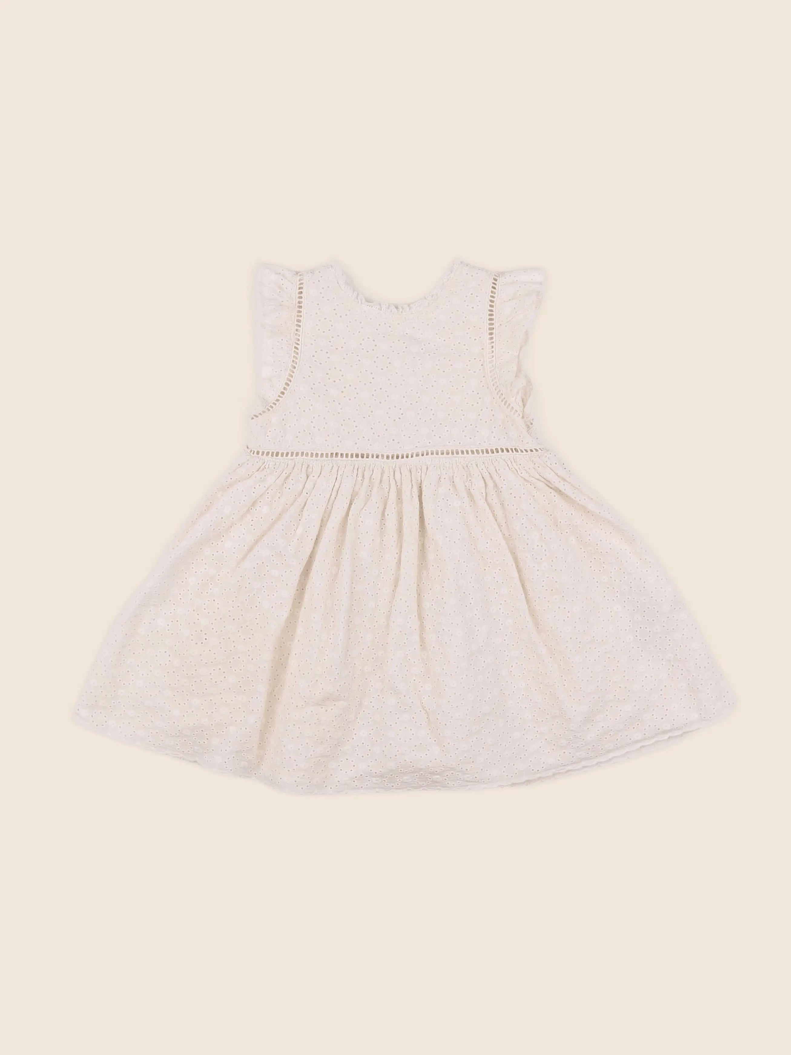 Vertbaudet - robe beige - 18 mois