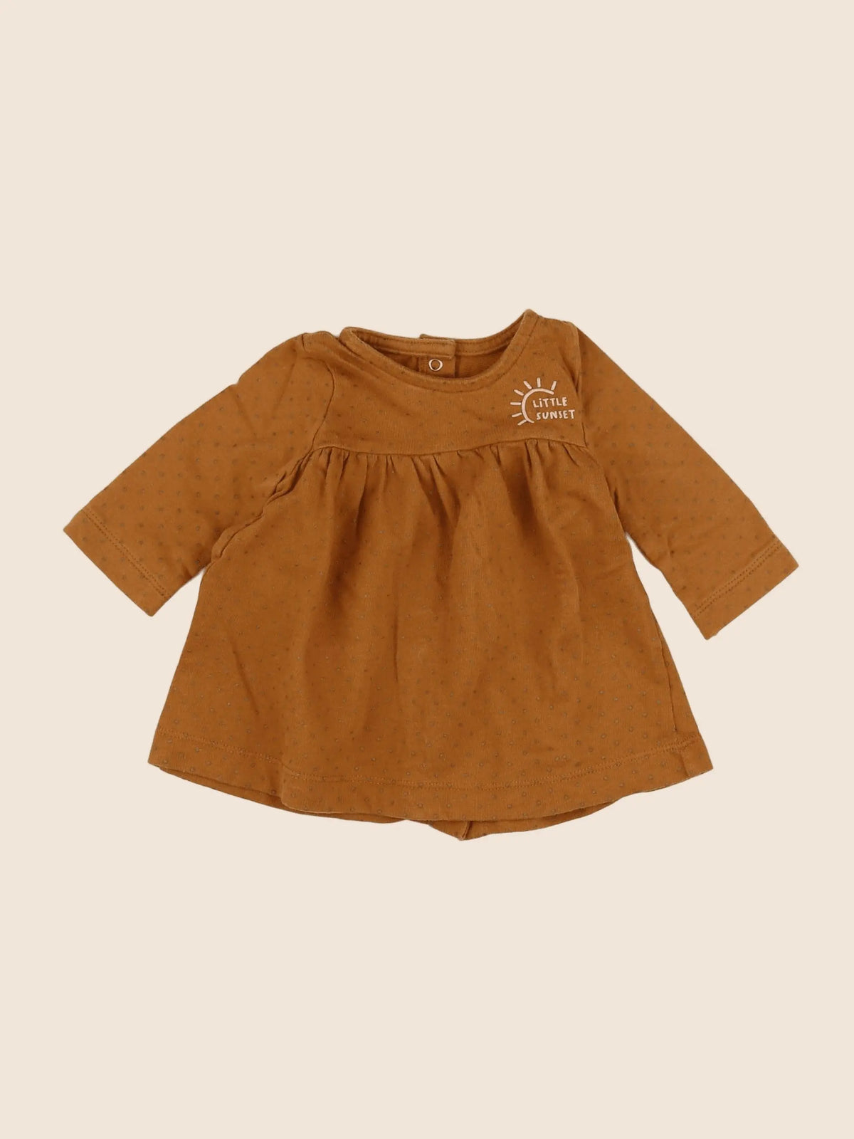 Vertbaudet - robe marron - 3 mois