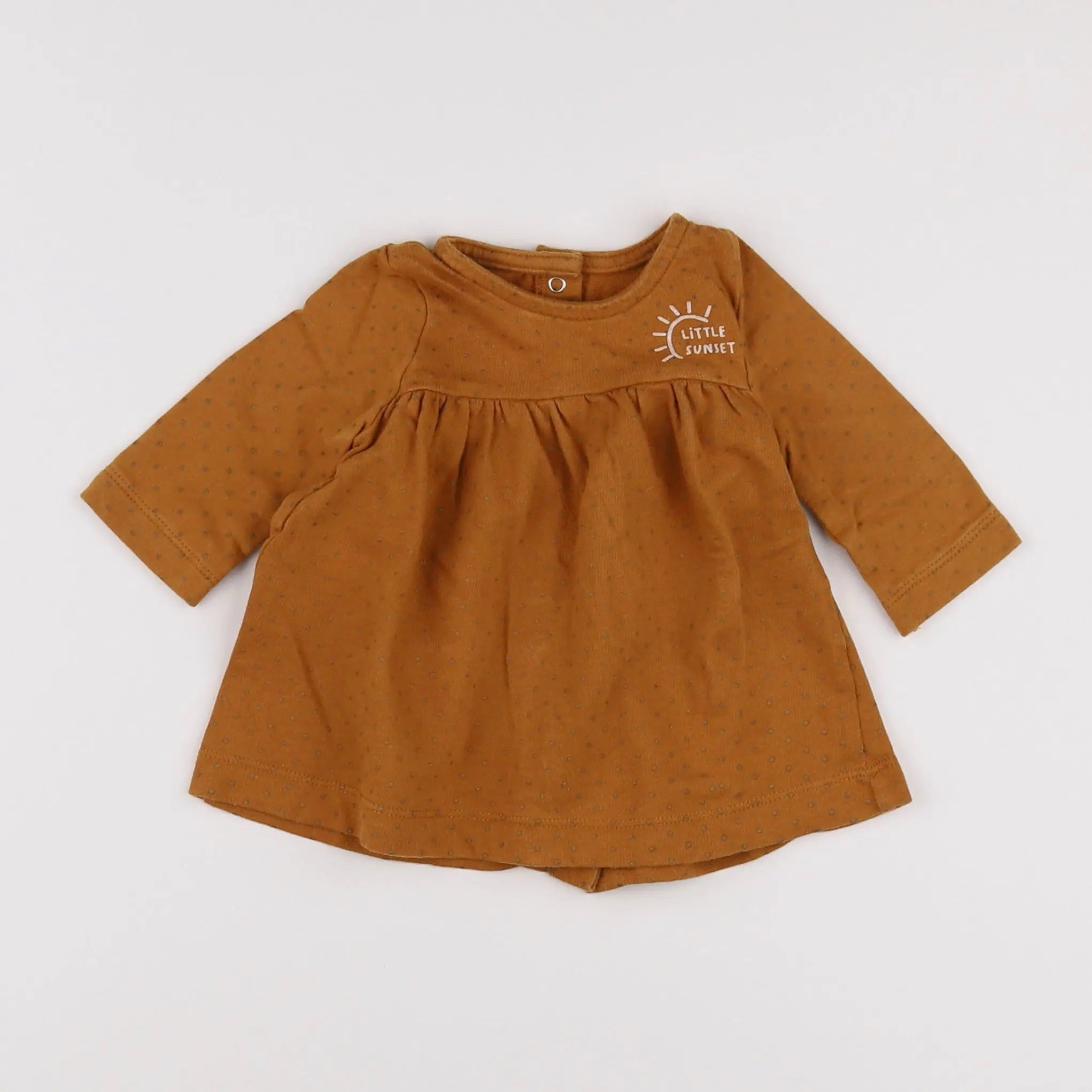 Vertbaudet - robe marron - 3 mois