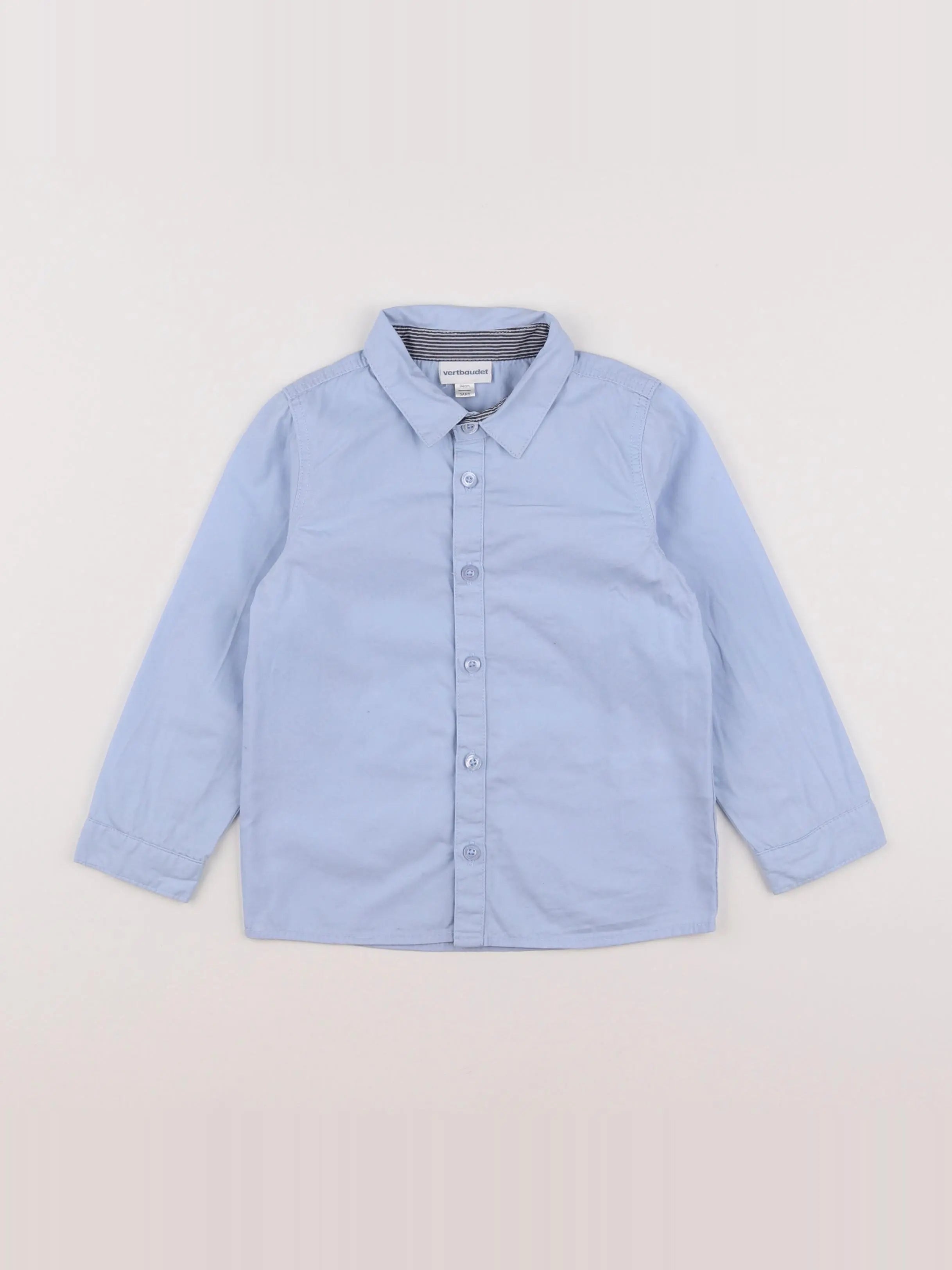 Vertbaudet - chemise bleu - 3 ans