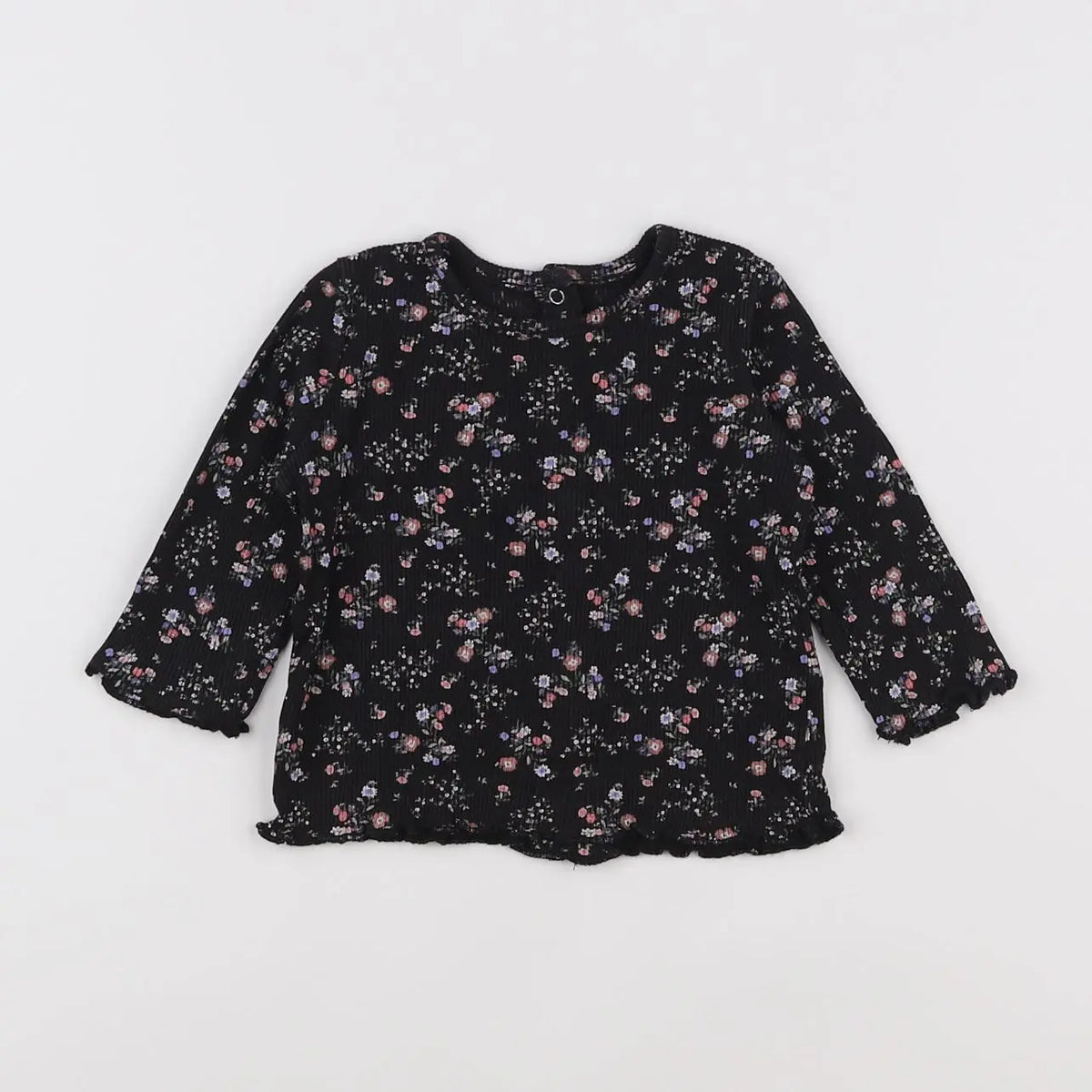 Vertbaudet - tee-shirt noir - 6 mois