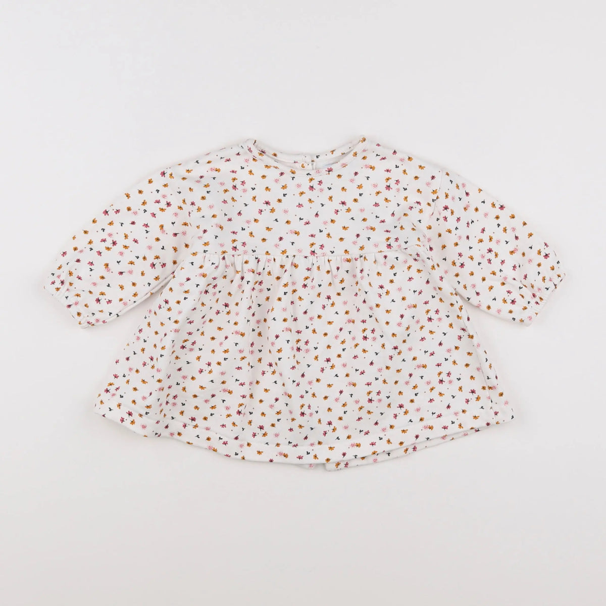 Vertbaudet - robe blanc, multicolore - 9 mois