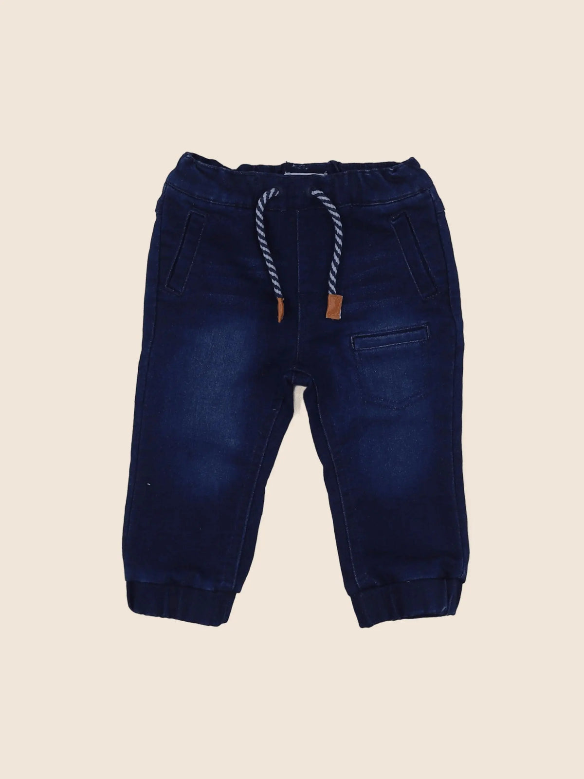 Vertbaudet - pantalon bleu - 12 mois