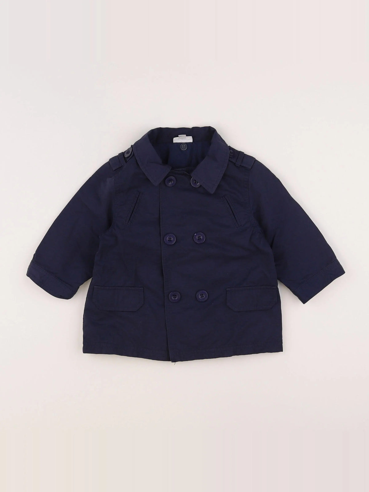 Vertbaudet - parka bleu - 18 mois