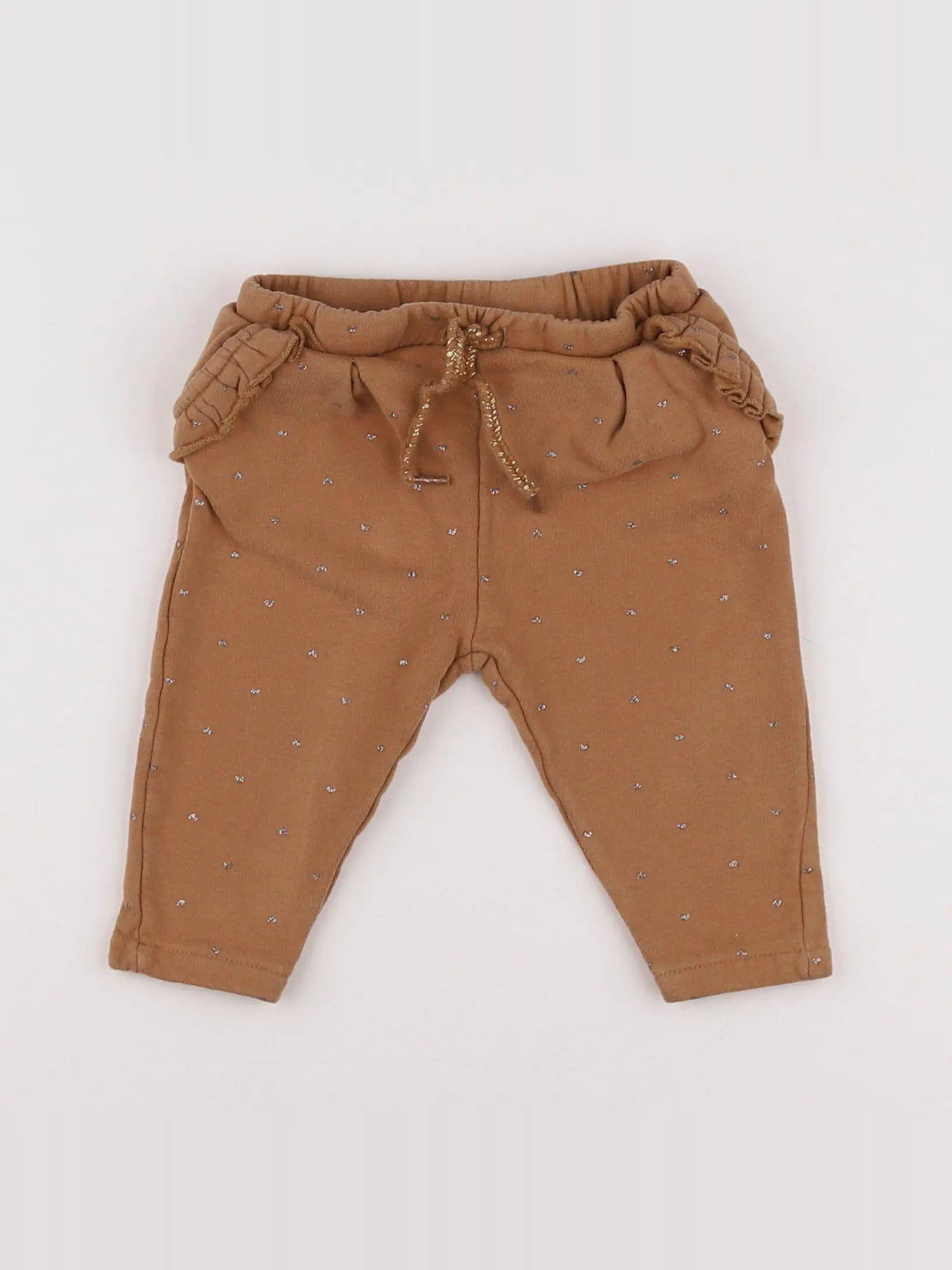 Vertbaudet - jogging marron, or - 6 mois