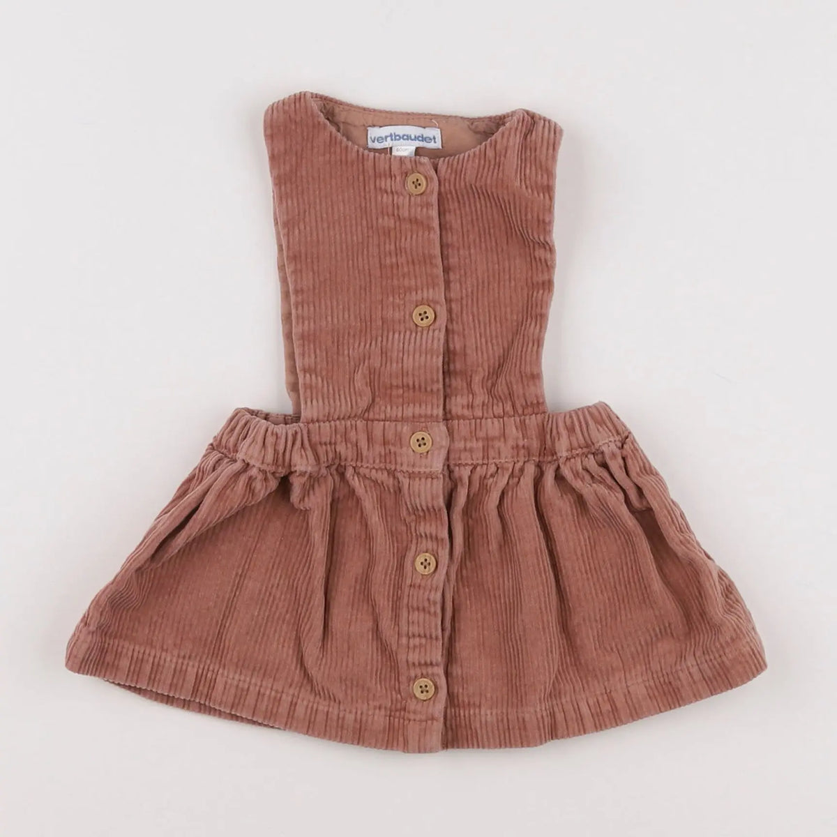 Vertbaudet - robe marron - 3 mois