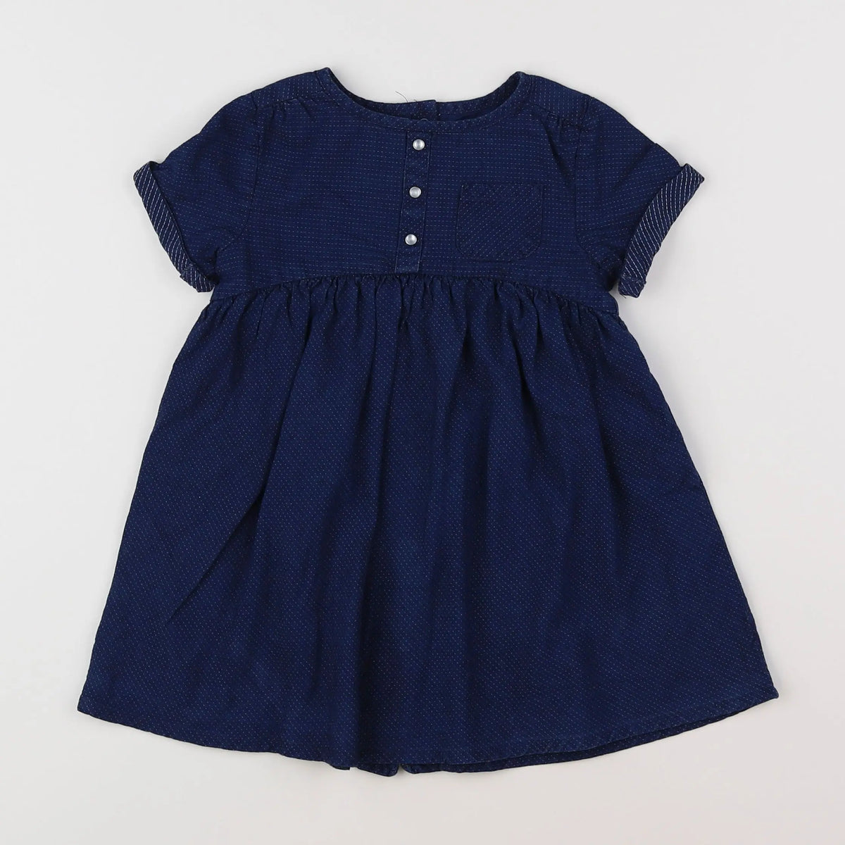 Vertbaudet - robe bleu - 18 mois