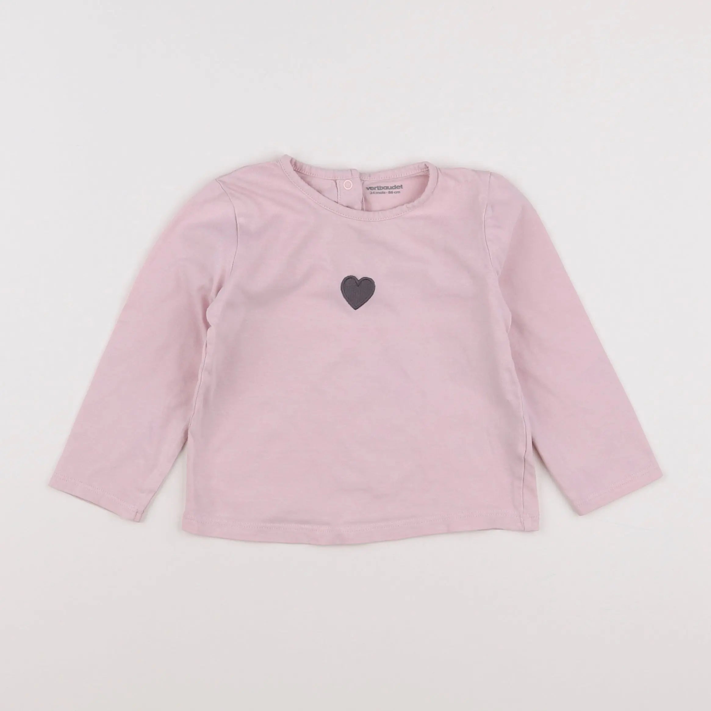 Vertbaudet - tee-shirt rose - 2 ans