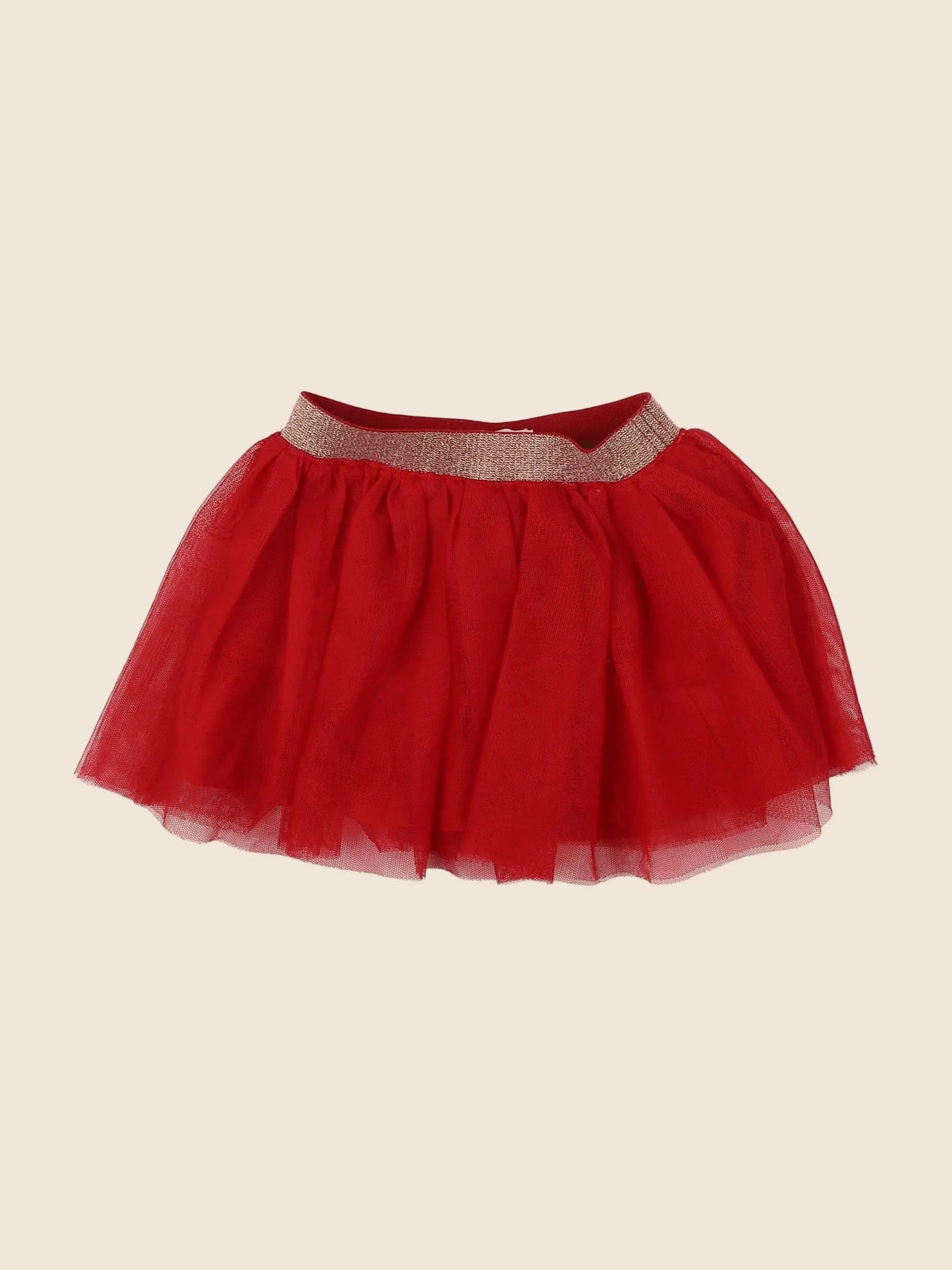 Vertbaudet - jupe rouge - 18 mois