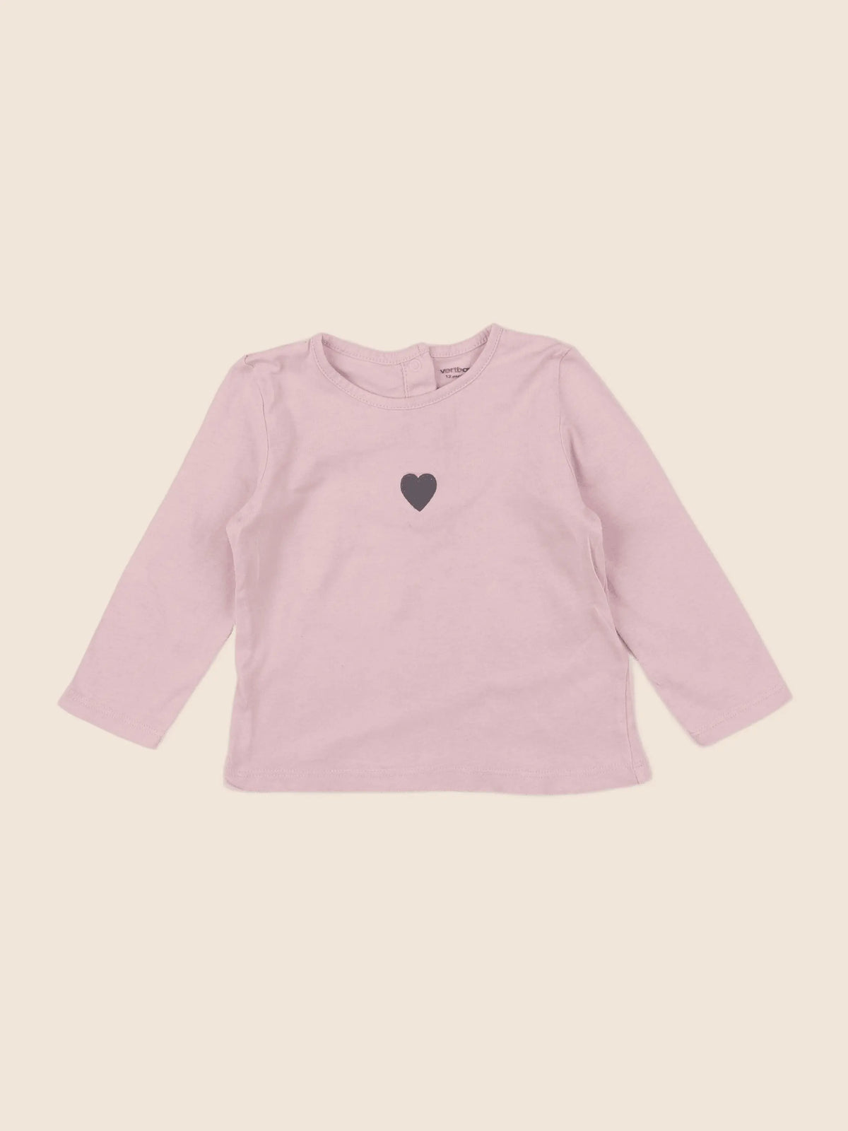 Vertbaudet - tee-shirt rose - 12 mois