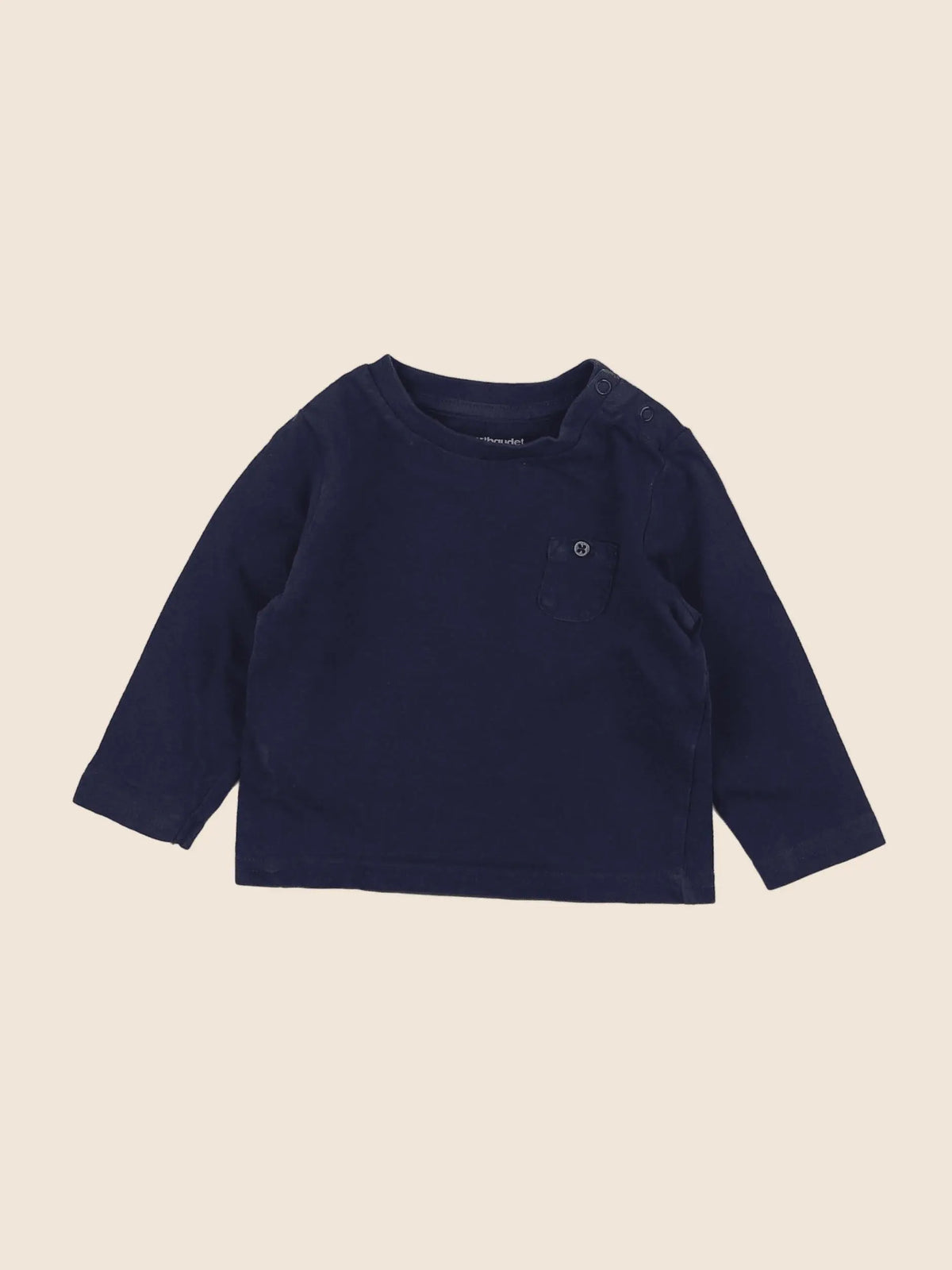 Vertbaudet - tee-shirt bleu - 6 mois