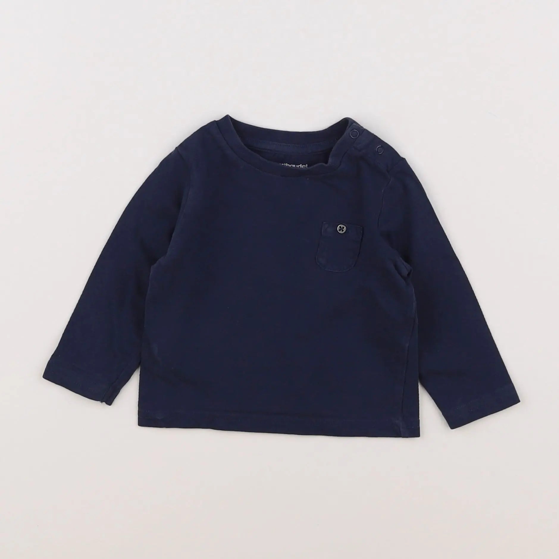 Vertbaudet - tee-shirt bleu - 6 mois