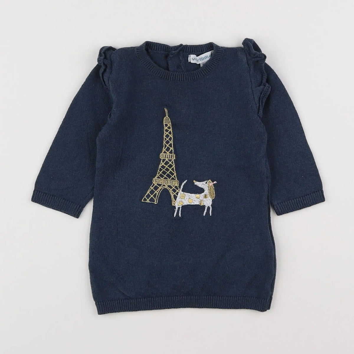 Vertbaudet - robe bleu - 3 mois