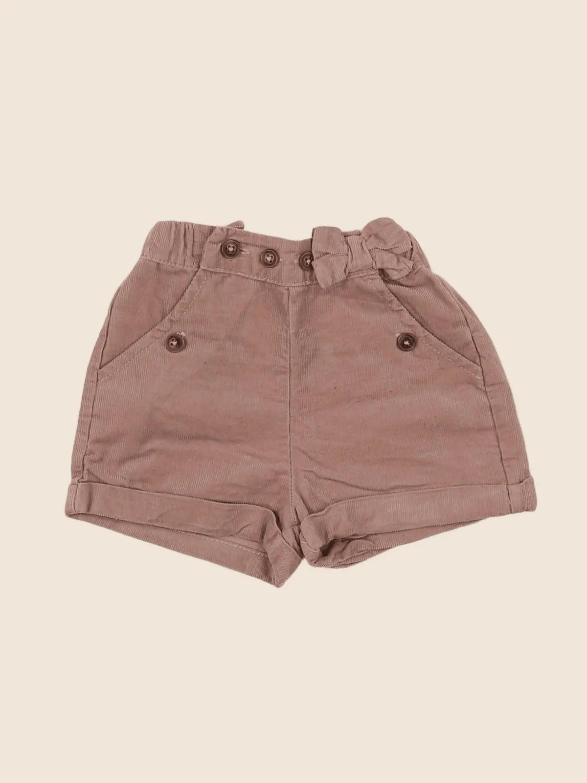 Vertbaudet - short marron - 3 mois