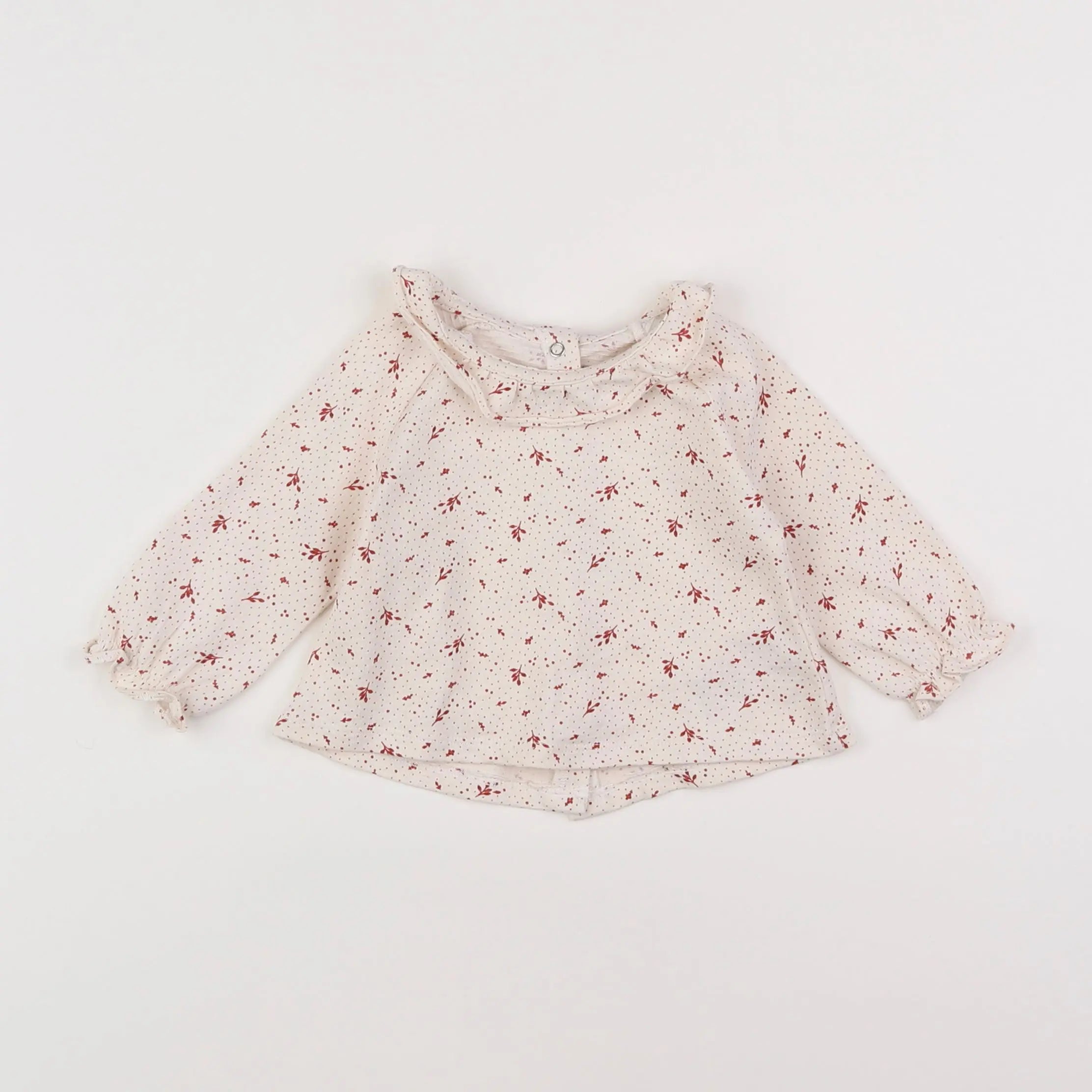 Vertbaudet - blouse beige - 3 mois