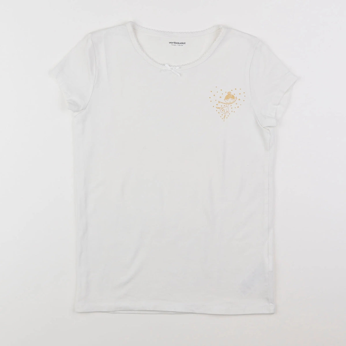 Vertbaudet - maillot de corps blanc - 12 ans