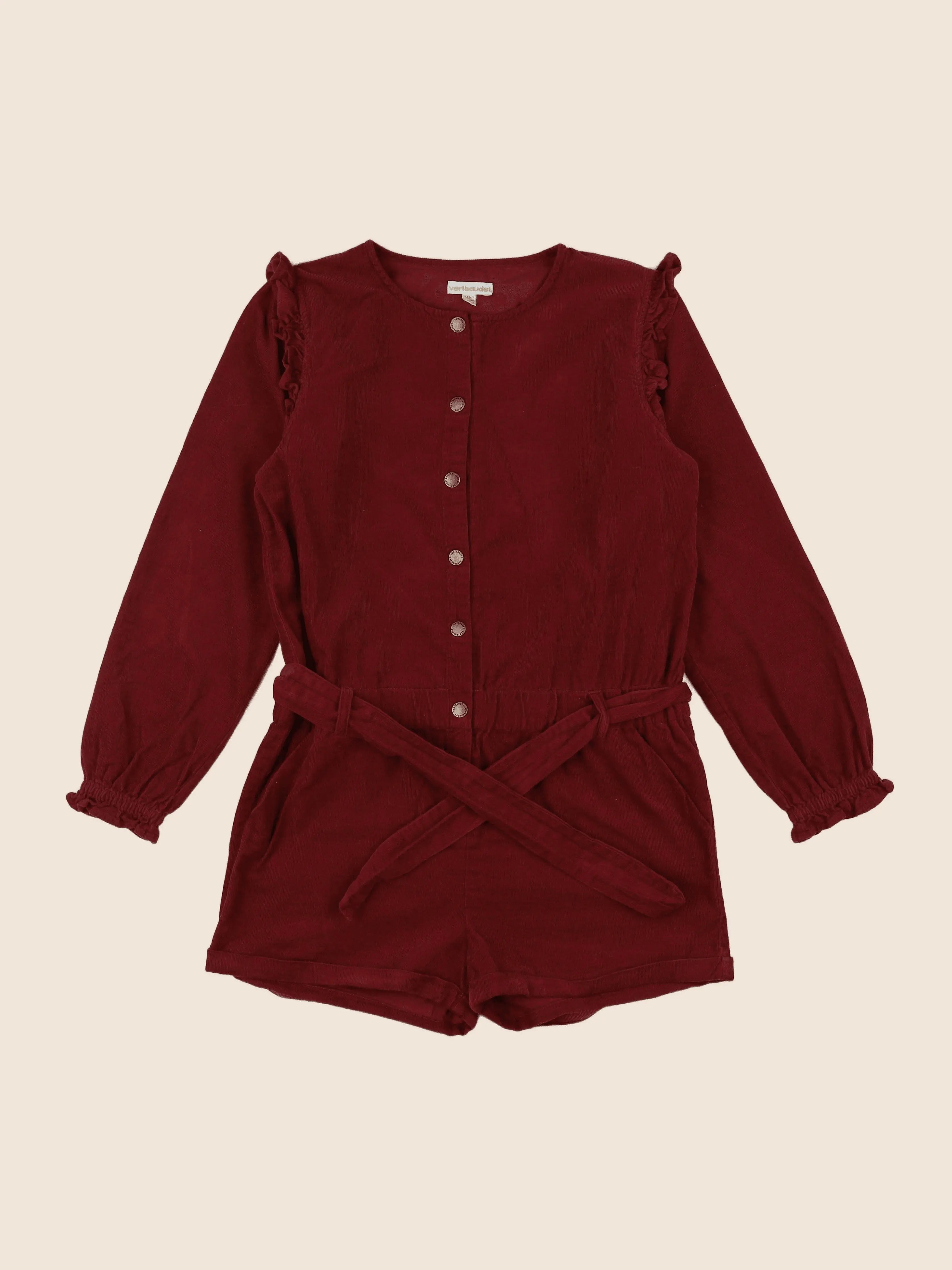 Vertbaudet - combinaison rouge - 12 ans