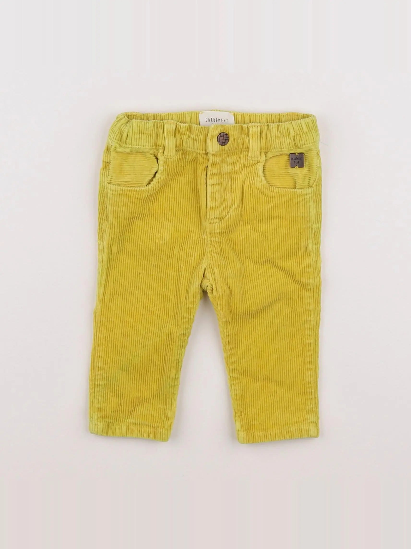 Carrément Beau - pantalon jaune - 6 mois