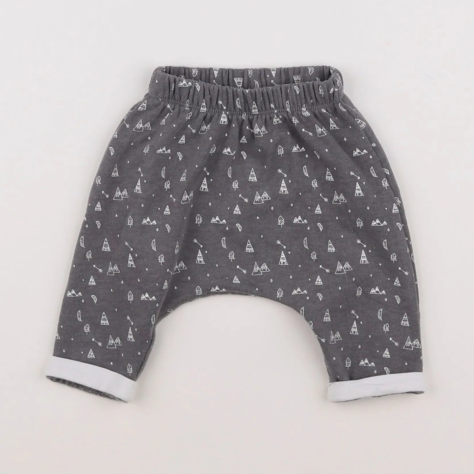 Vertbaudet - pantalon gris - 3 mois