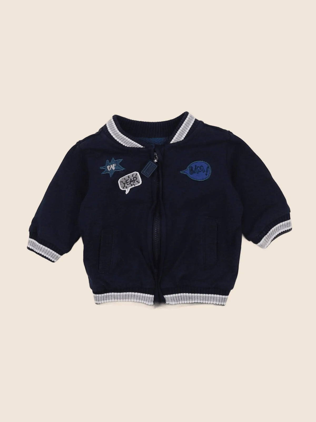 Vertbaudet - sweat bleu - 3 mois