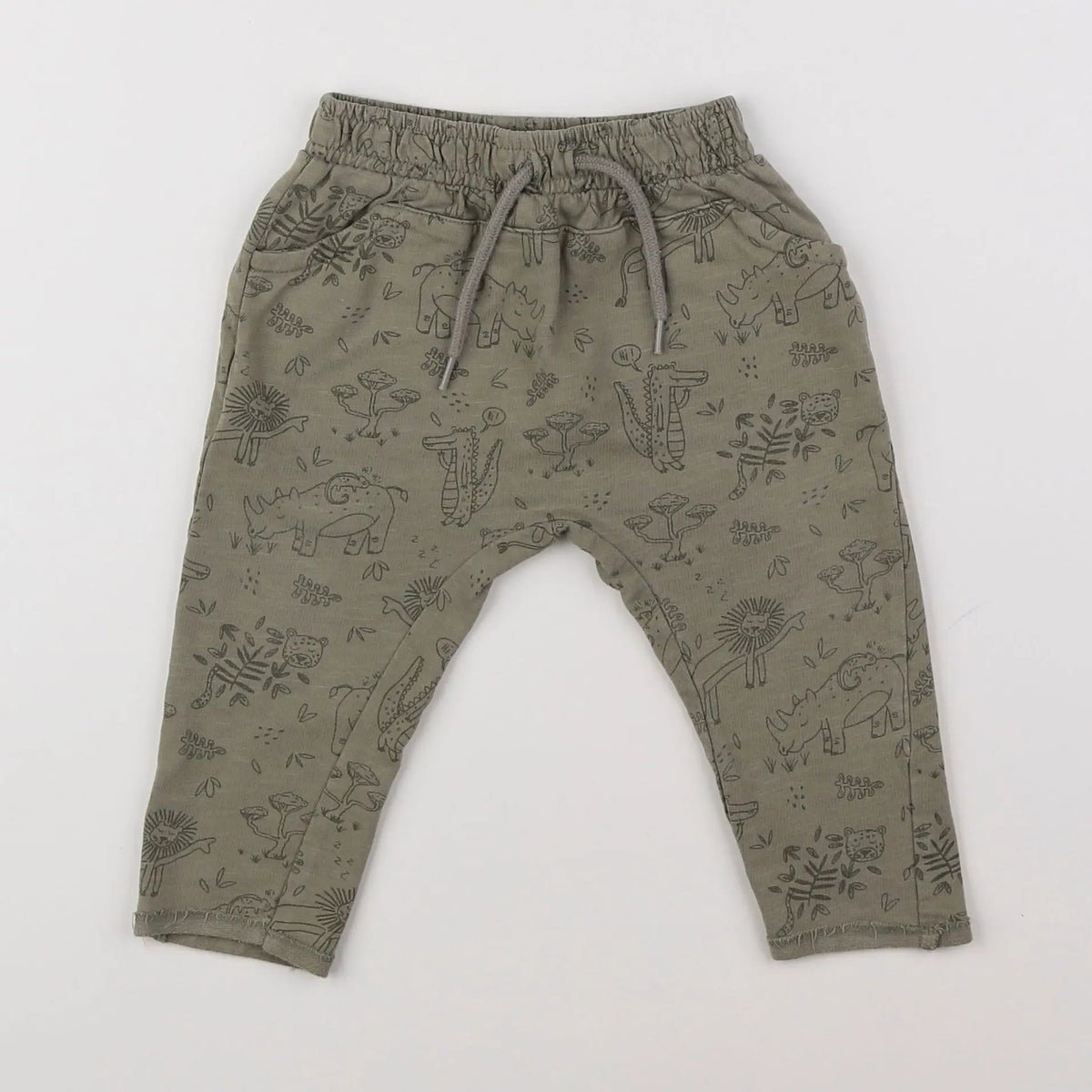 Vertbaudet - pantalon vert - 12 mois