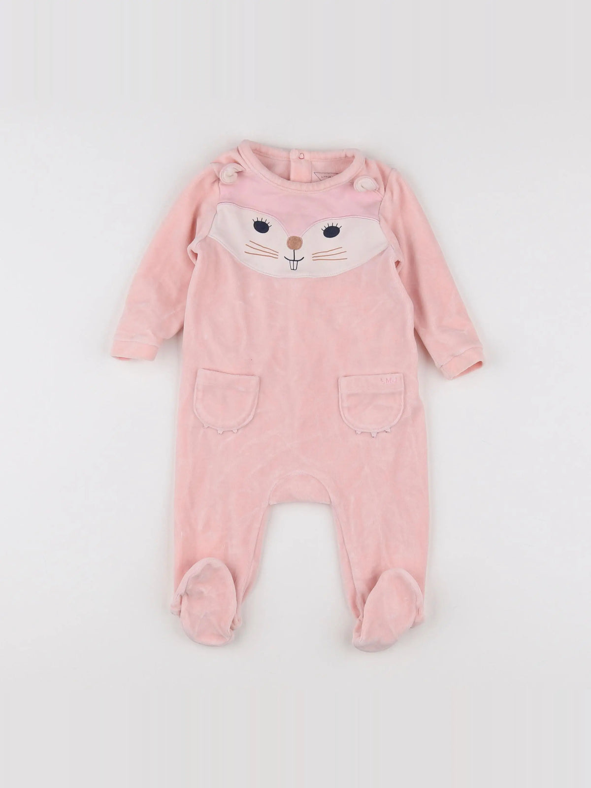 Little marc jacobs - pyjama velours rose - 6 mois