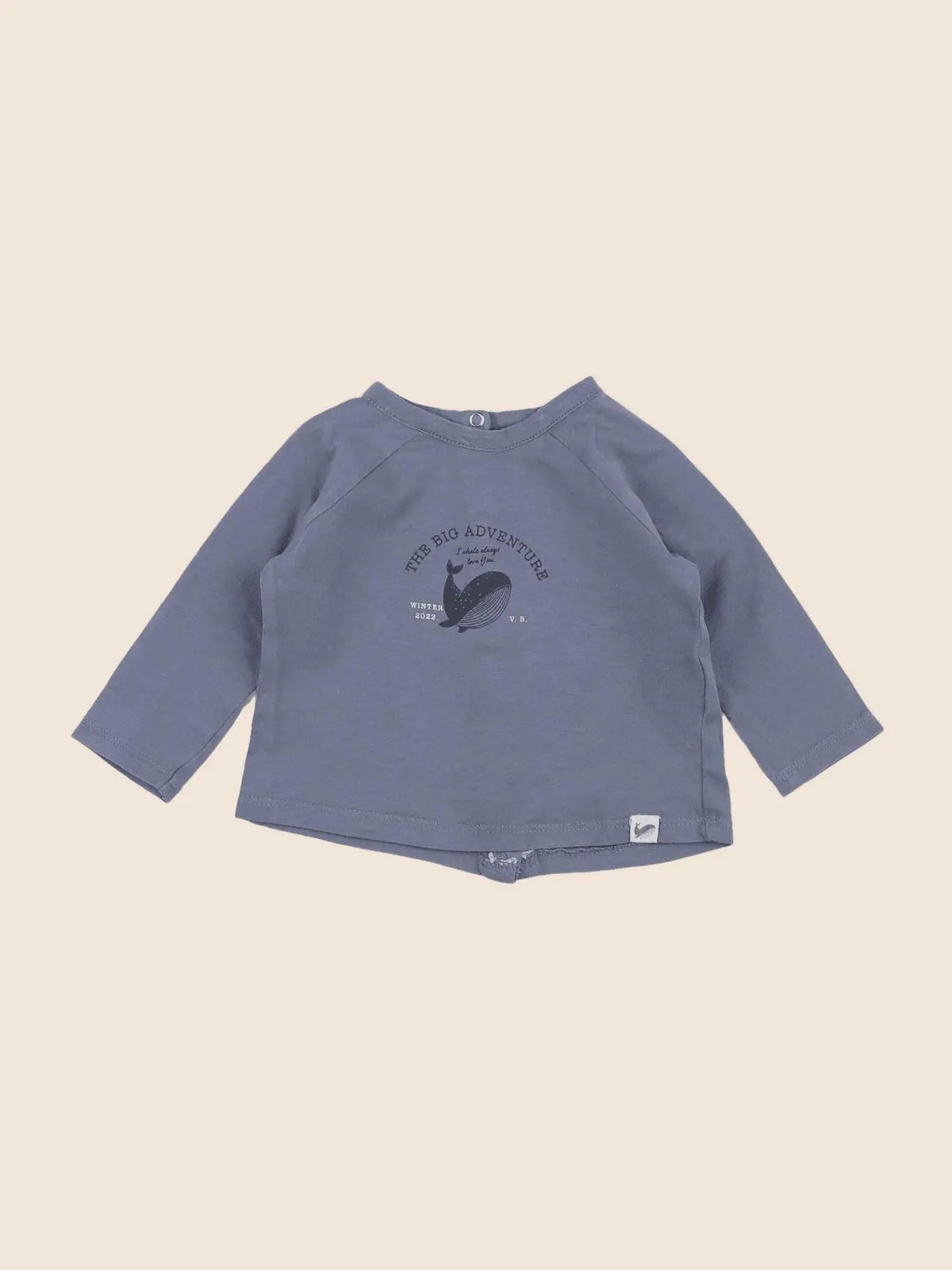 Vertbaudet - tee-shirt bleu - 3 mois