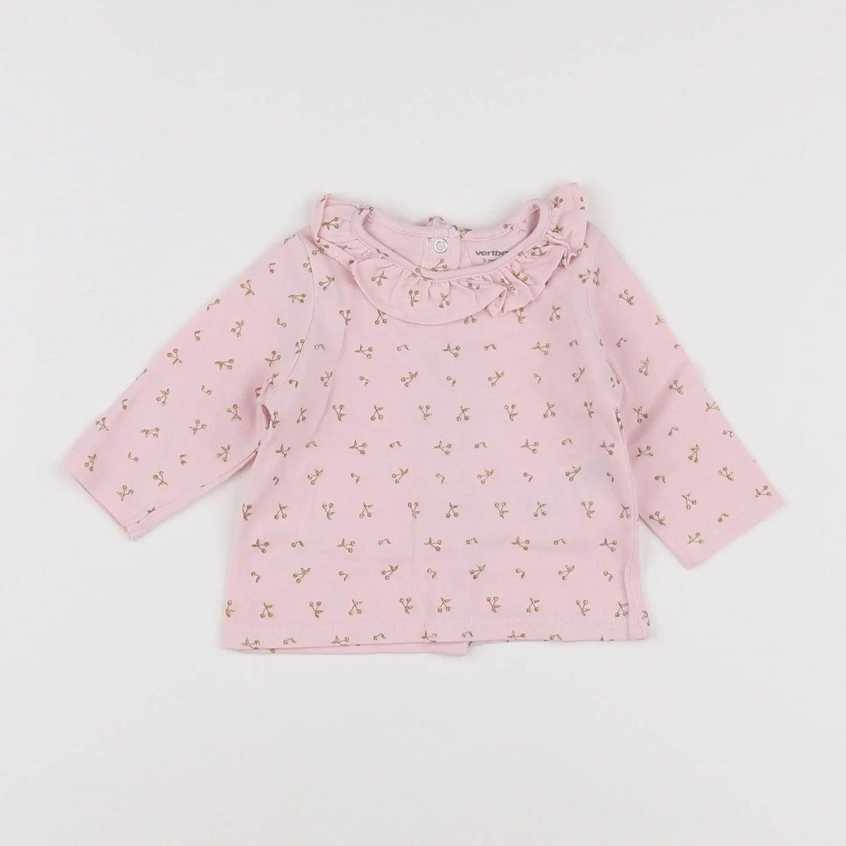 Vertbaudet - tee-shirt rose, multicolore - 3 mois