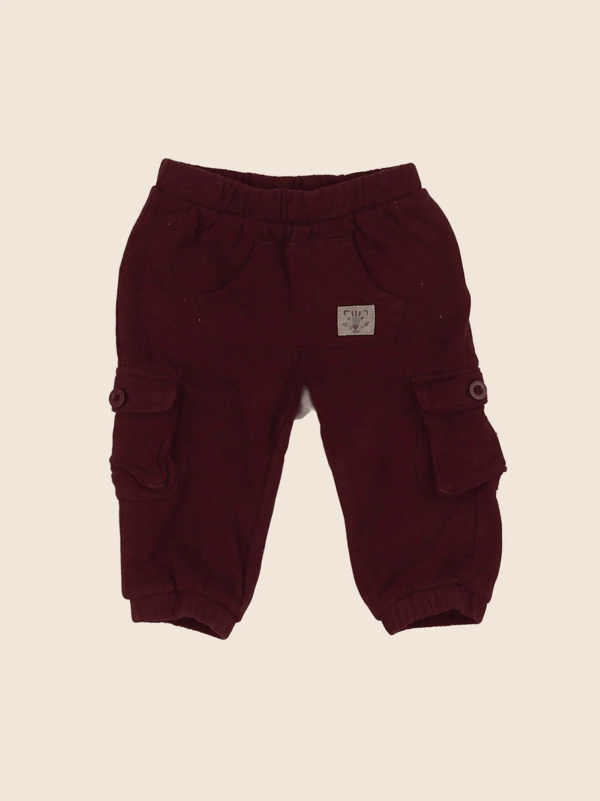 Vertbaudet - jogging rouge - 6 mois