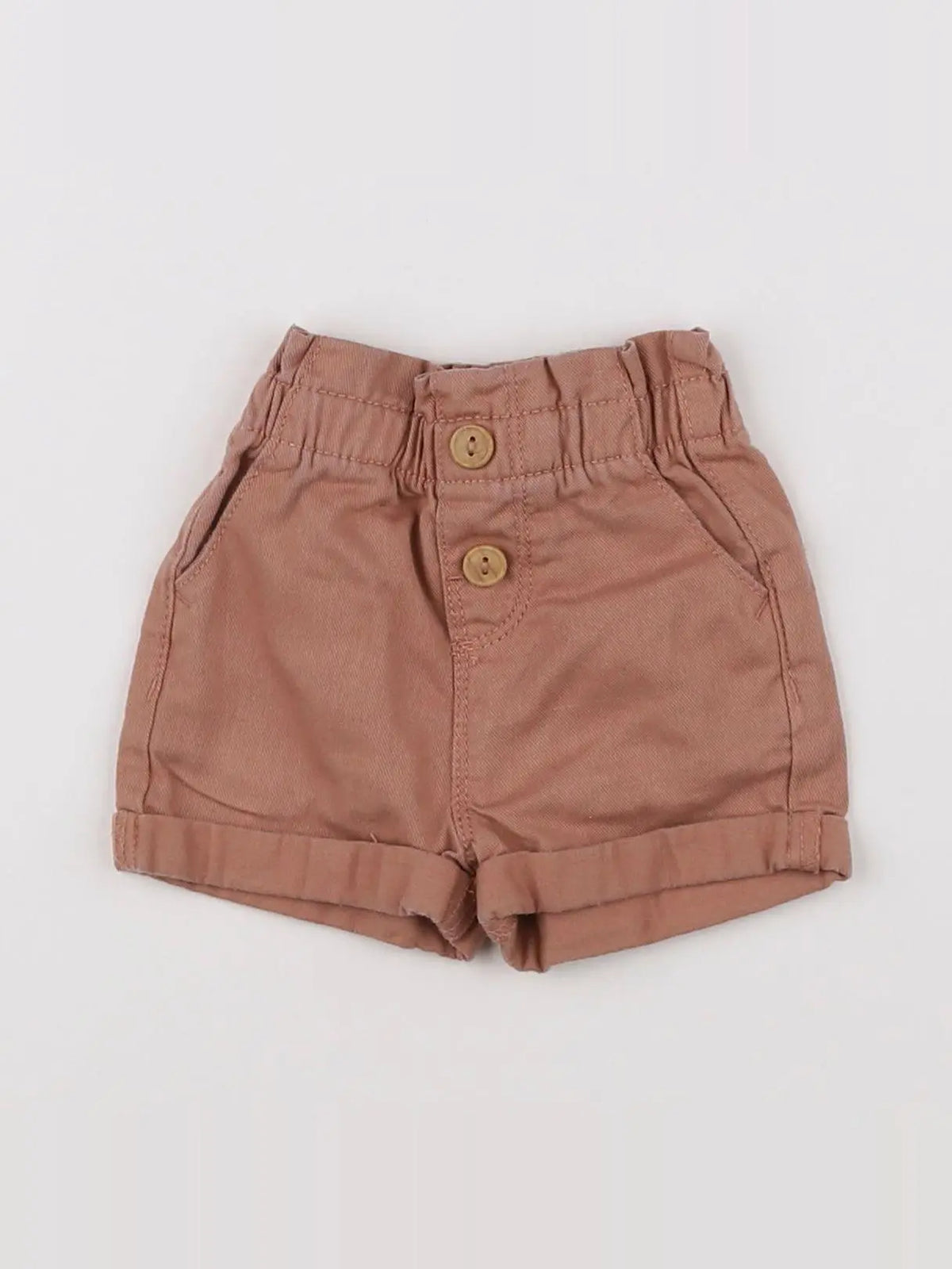Vertbaudet - short marron - 3 mois