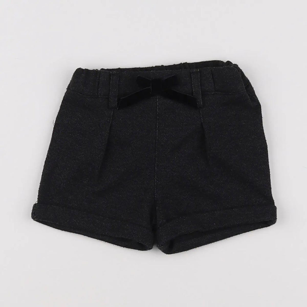 Vertbaudet - short noir - 9 mois