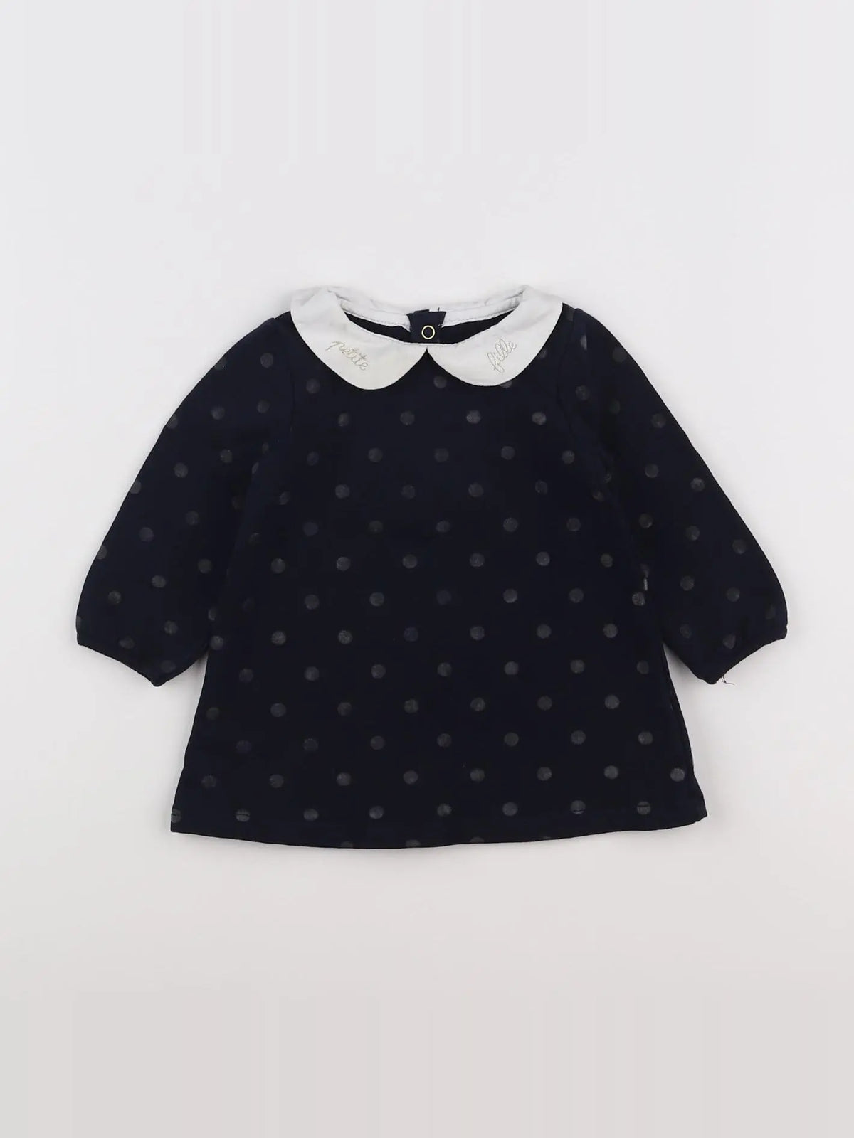 Jacadi - robe bleu, blanc - 12 mois