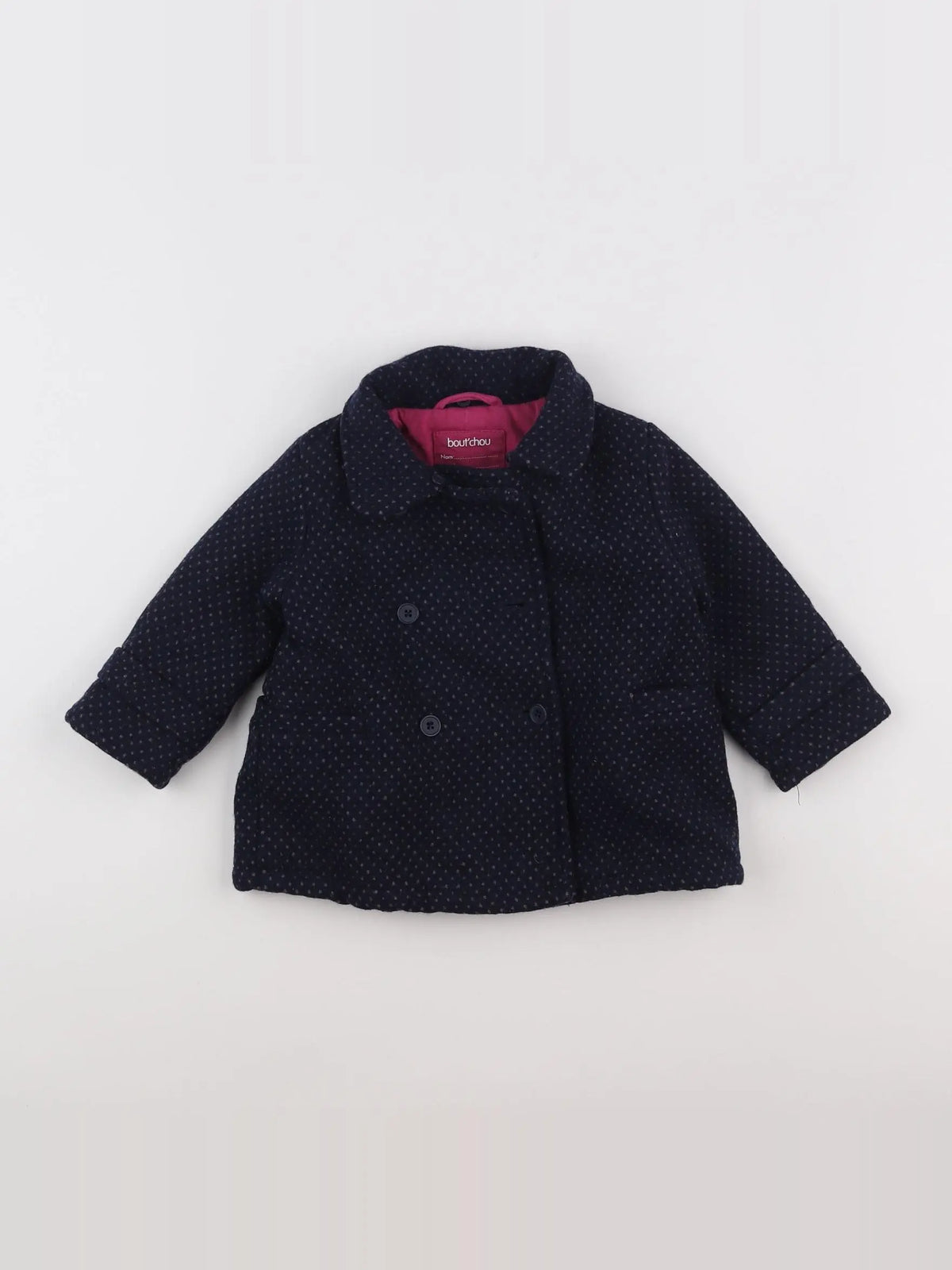 Boutchou - manteau bleu - 12 mois