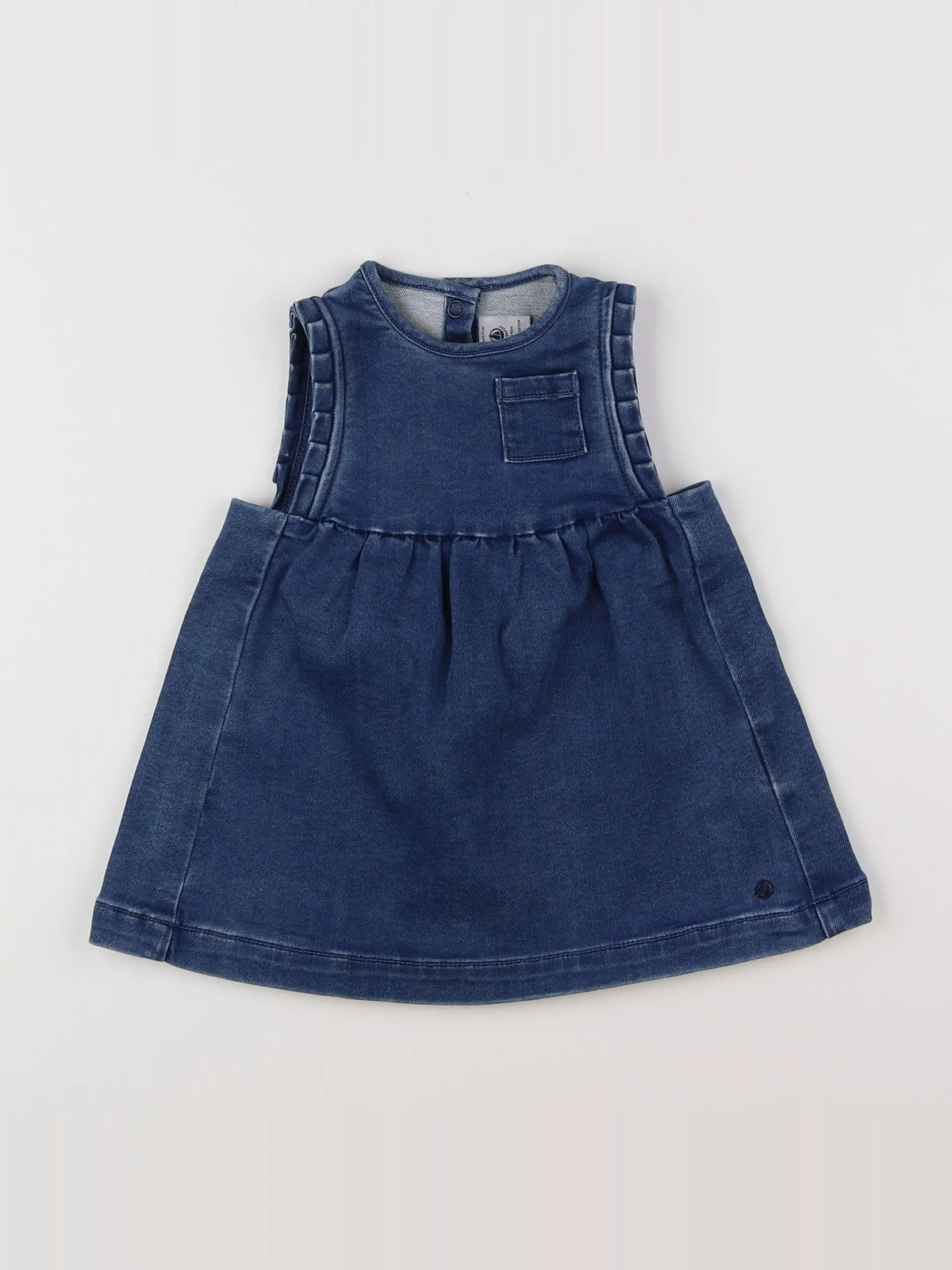 Petit Bateau - robe bleu - 6 mois
