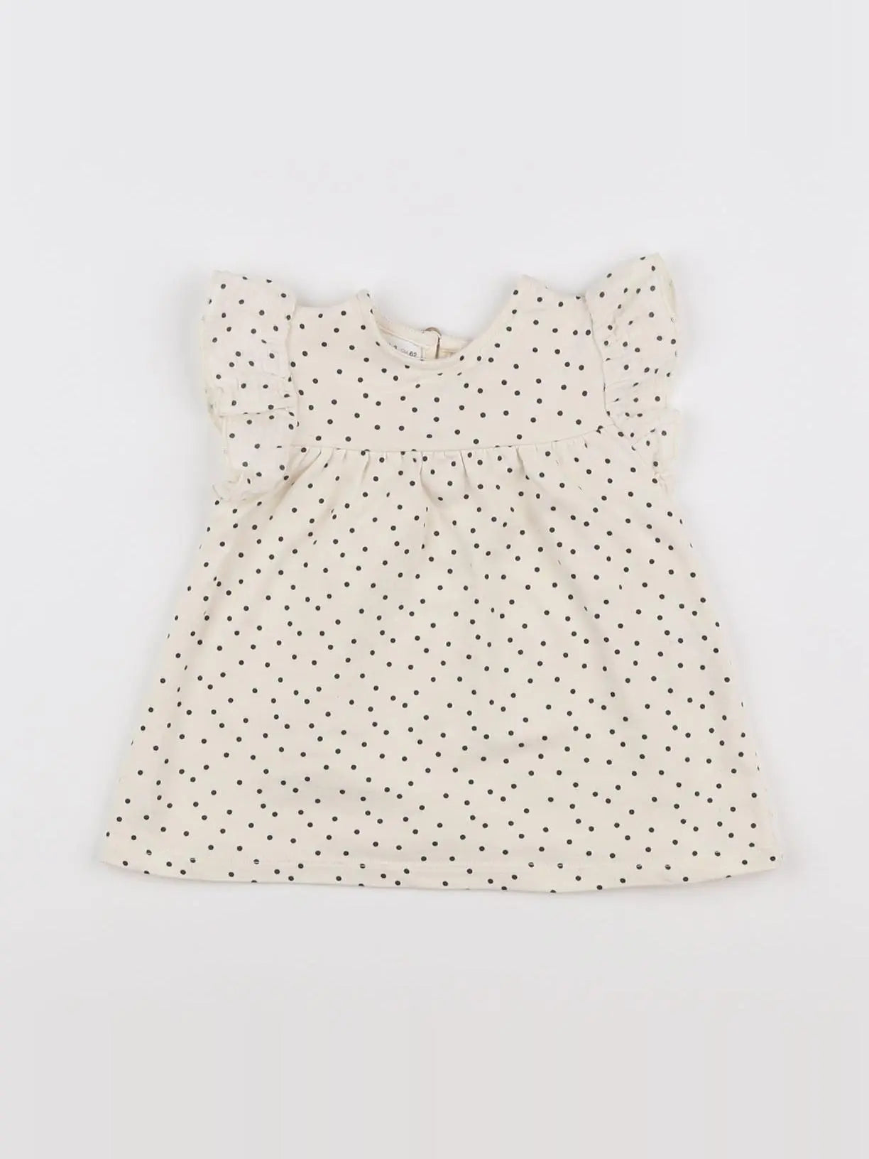 Zara - robe beige, noir - 1/3 mois