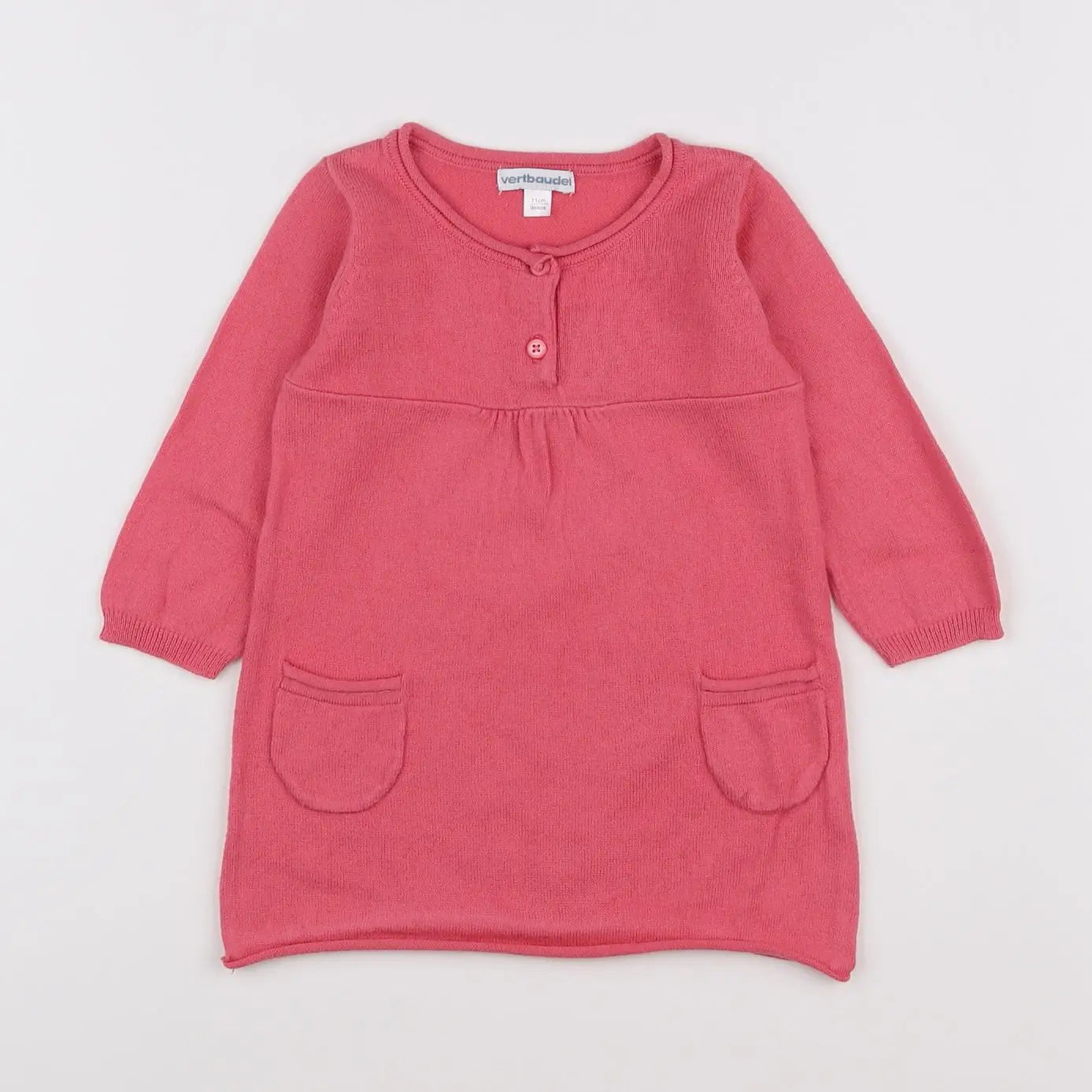 Vertbaudet - robe rose - 9 mois