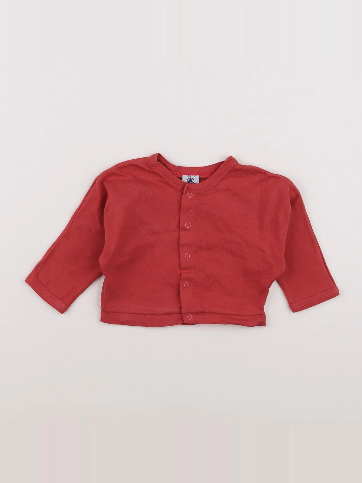 Petit Bateau - tee-shirt rouge - 6 mois
