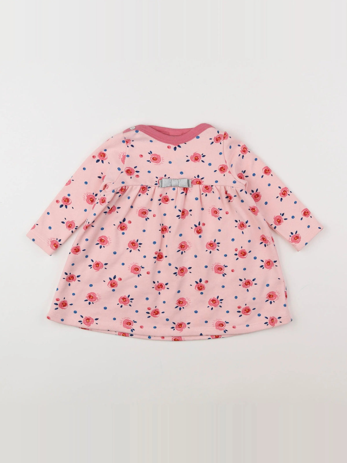 Petit Bateau - robe rose - 12 mois