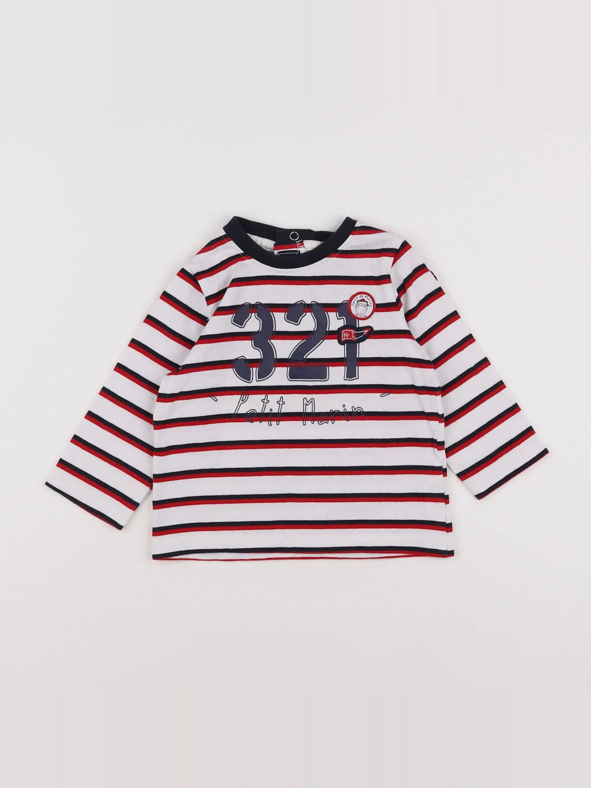 Terre de marins - tee-shirt rouge - 9 mois