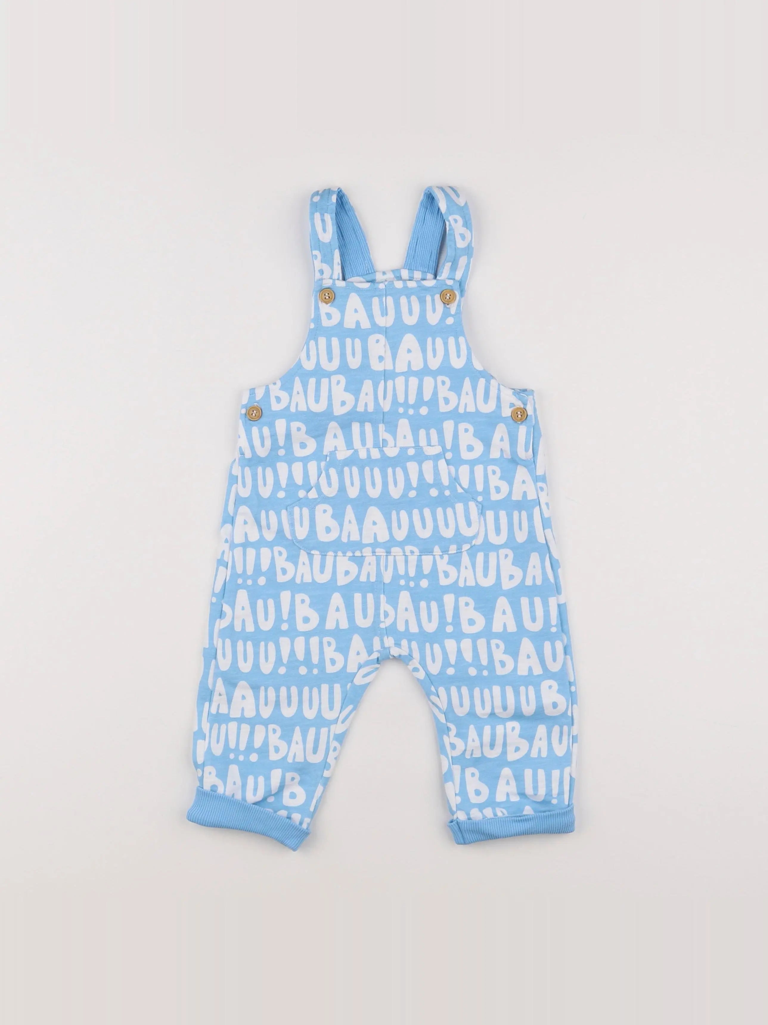 Benetton - salopette bleu - 6 mois