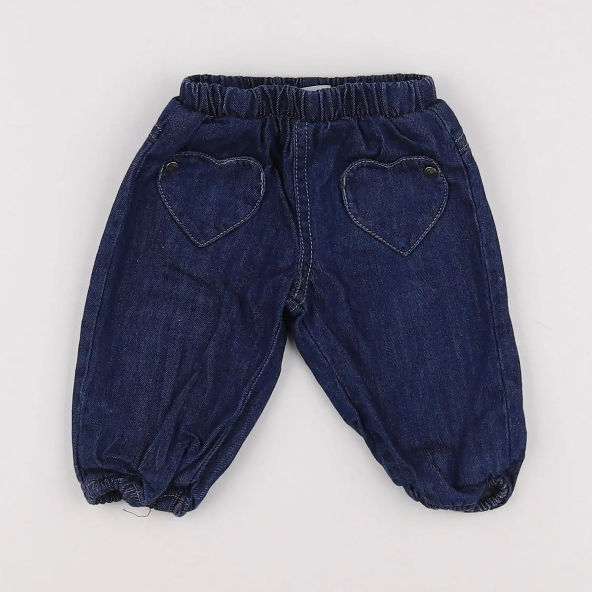 Vertbaudet - pantalon doublé bleu - 3 mois